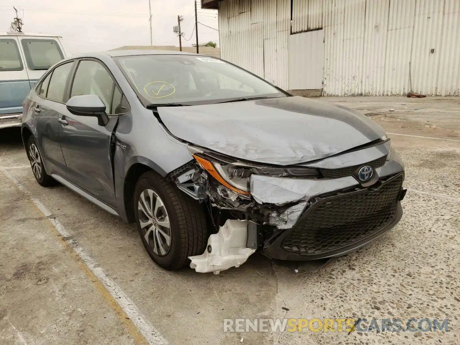 1 Photograph of a damaged car JTDEBRBE9LJ027564 TOYOTA COROLLA 2020