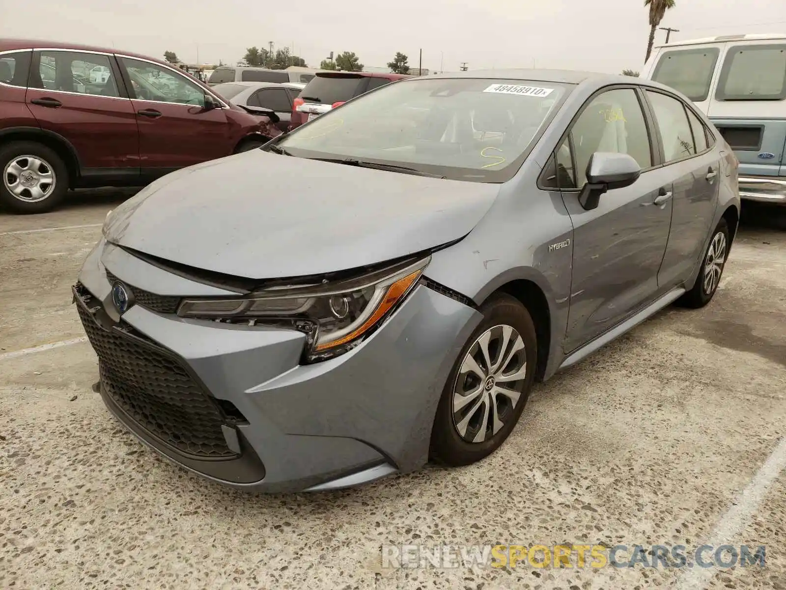 2 Photograph of a damaged car JTDEBRBE9LJ027564 TOYOTA COROLLA 2020