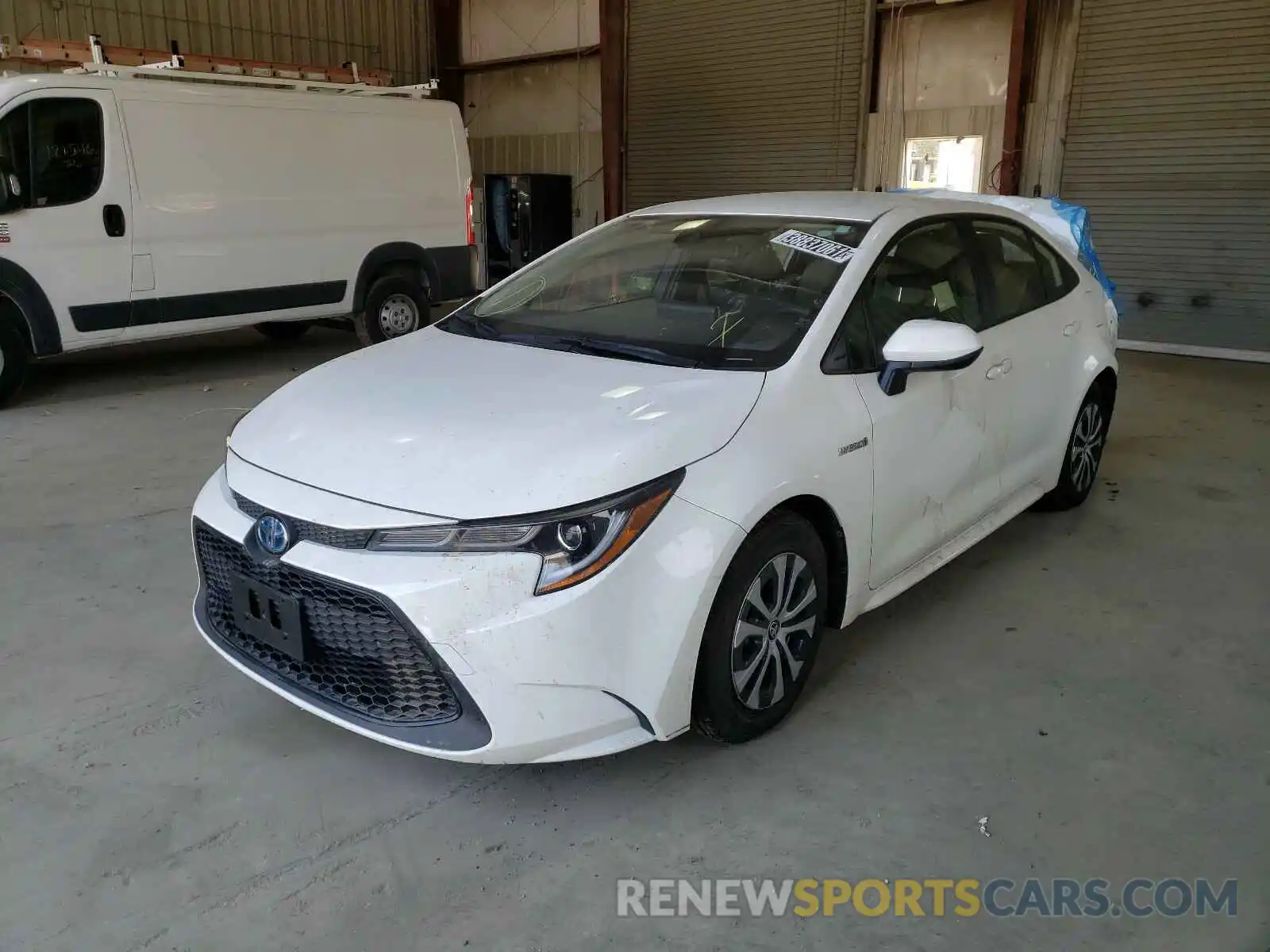 2 Photograph of a damaged car JTDEBRBE9LJ028276 TOYOTA COROLLA 2020