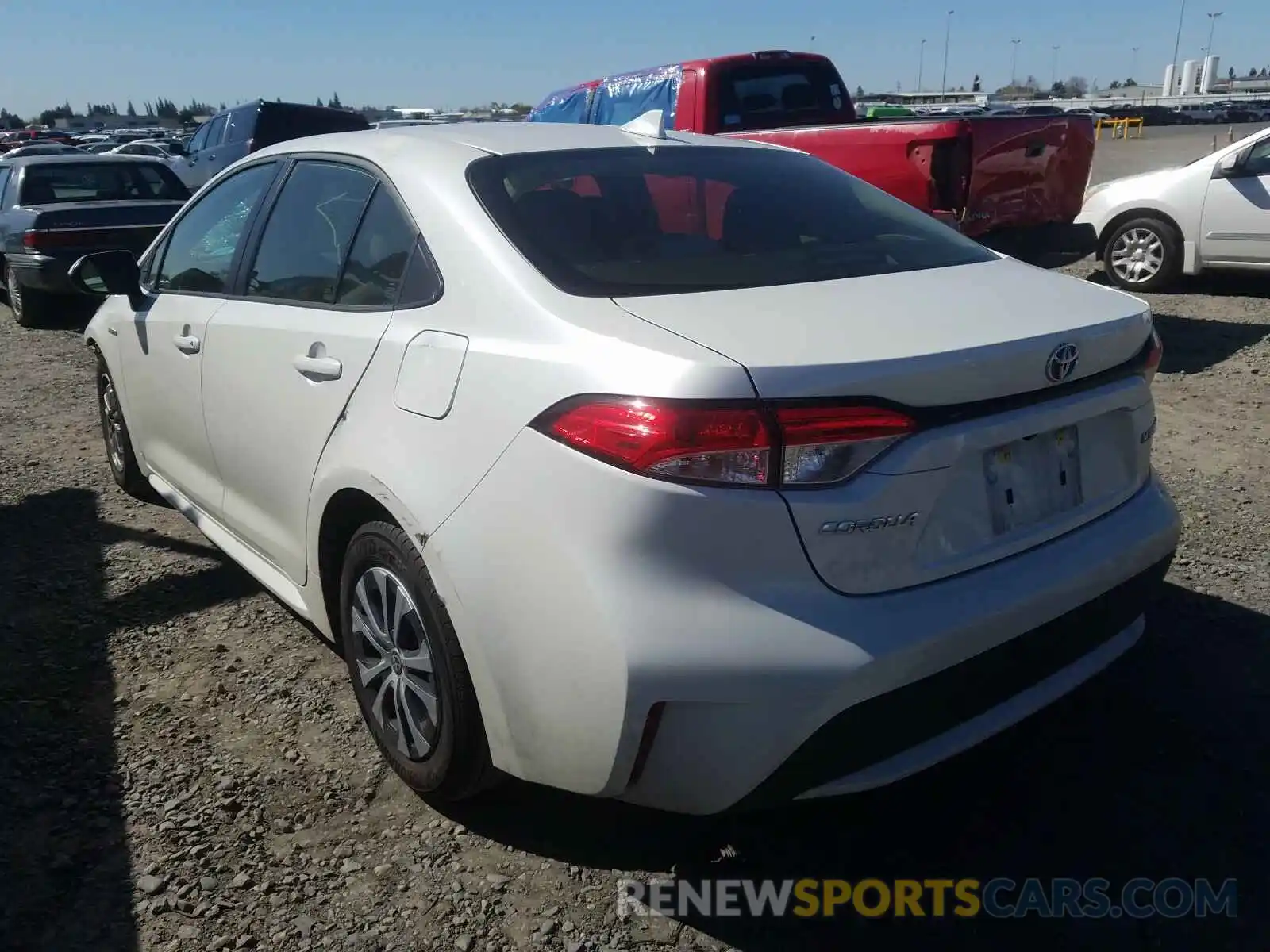 3 Photograph of a damaged car JTDEBRBE9LJ030013 TOYOTA COROLLA 2020