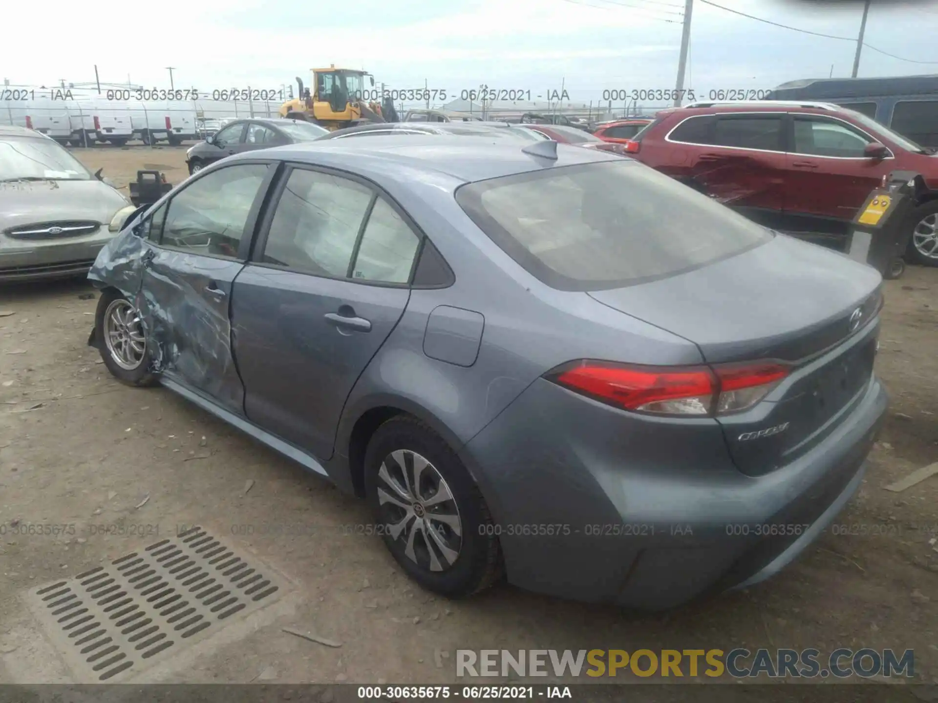 3 Photograph of a damaged car JTDEBRBE9LJ030349 TOYOTA COROLLA 2020