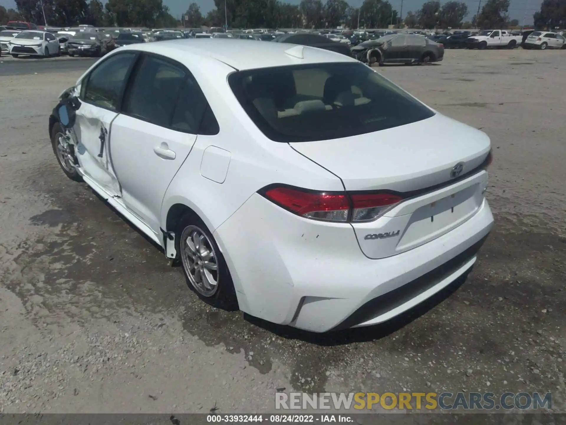 3 Photograph of a damaged car JTDEBRBE9LJ030643 TOYOTA COROLLA 2020