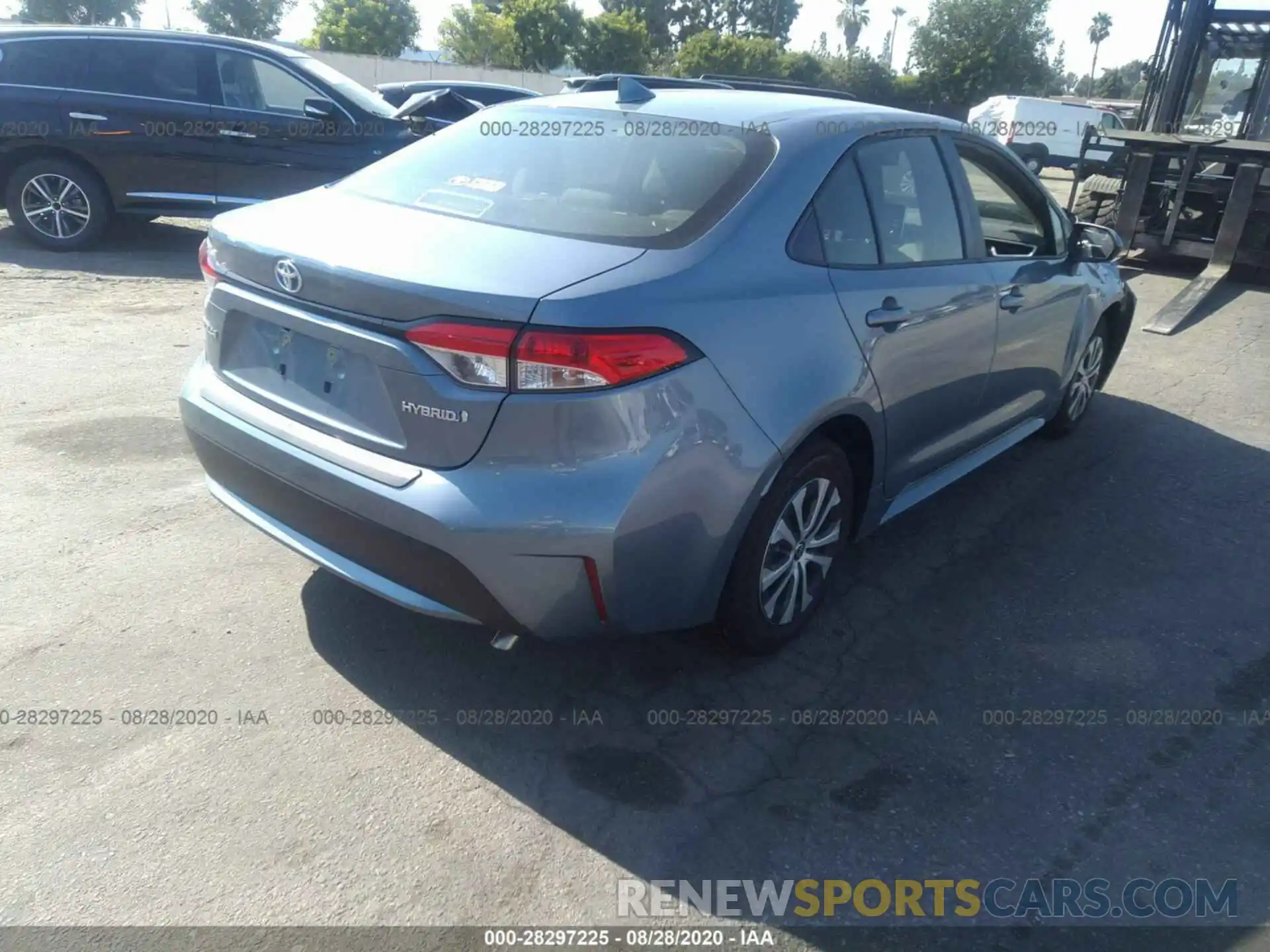 4 Photograph of a damaged car JTDEBRBE9LJ031193 TOYOTA COROLLA 2020