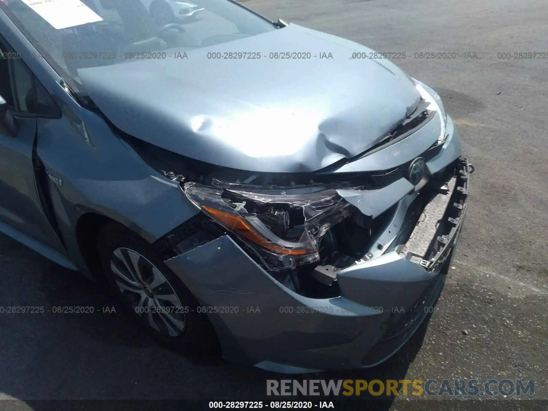 6 Photograph of a damaged car JTDEBRBE9LJ031193 TOYOTA COROLLA 2020