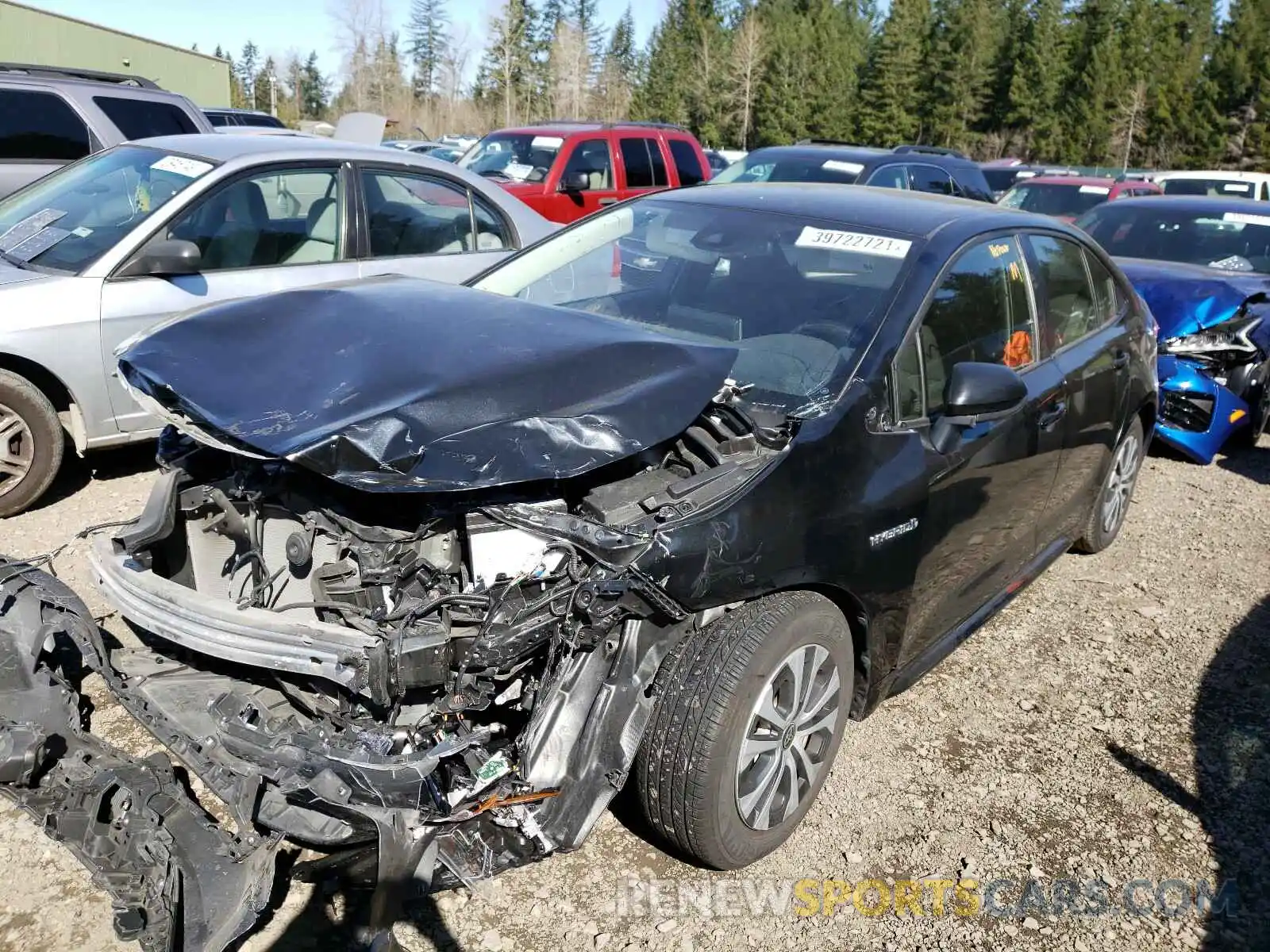 2 Photograph of a damaged car JTDEBRBEXLJ000289 TOYOTA COROLLA 2020