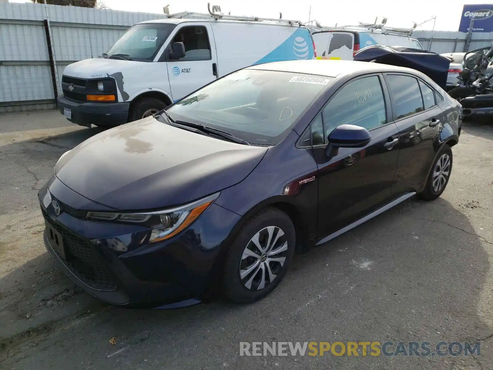 2 Photograph of a damaged car JTDEBRBEXLJ000390 TOYOTA COROLLA 2020