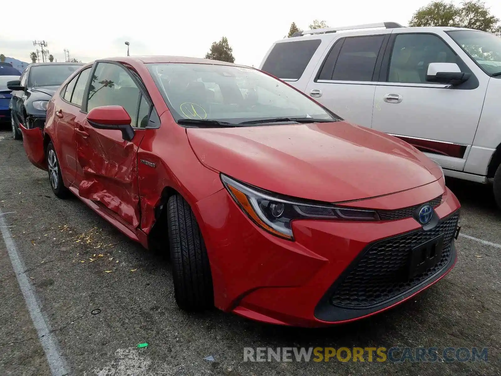 1 Photograph of a damaged car JTDEBRBEXLJ000499 TOYOTA COROLLA 2020