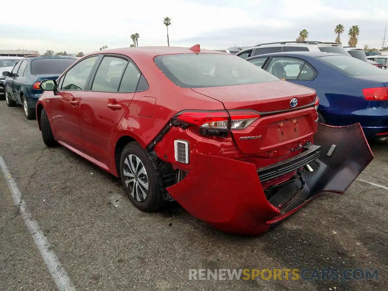 3 Photograph of a damaged car JTDEBRBEXLJ000499 TOYOTA COROLLA 2020