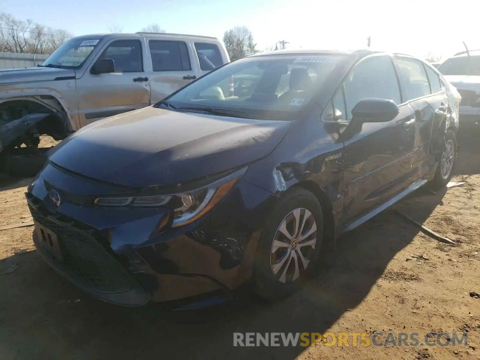 2 Photograph of a damaged car JTDEBRBEXLJ000549 TOYOTA COROLLA 2020