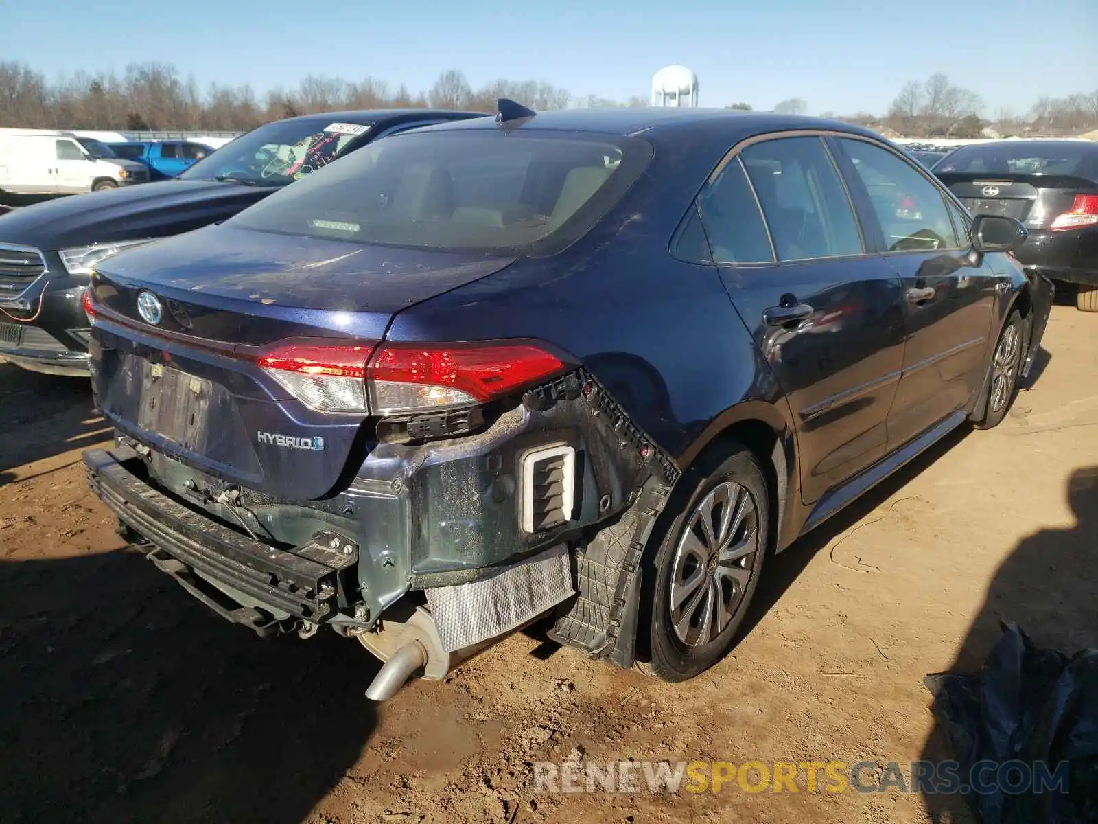 4 Photograph of a damaged car JTDEBRBEXLJ000549 TOYOTA COROLLA 2020