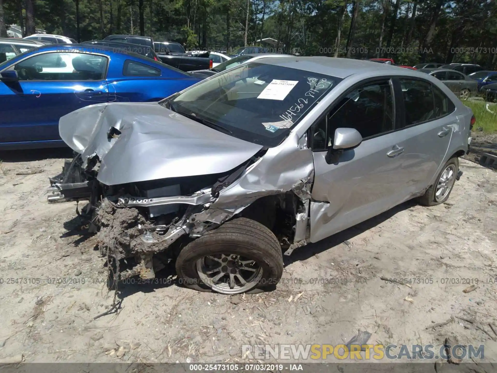 2 Photograph of a damaged car JTDEBRBEXLJ001121 TOYOTA COROLLA 2020