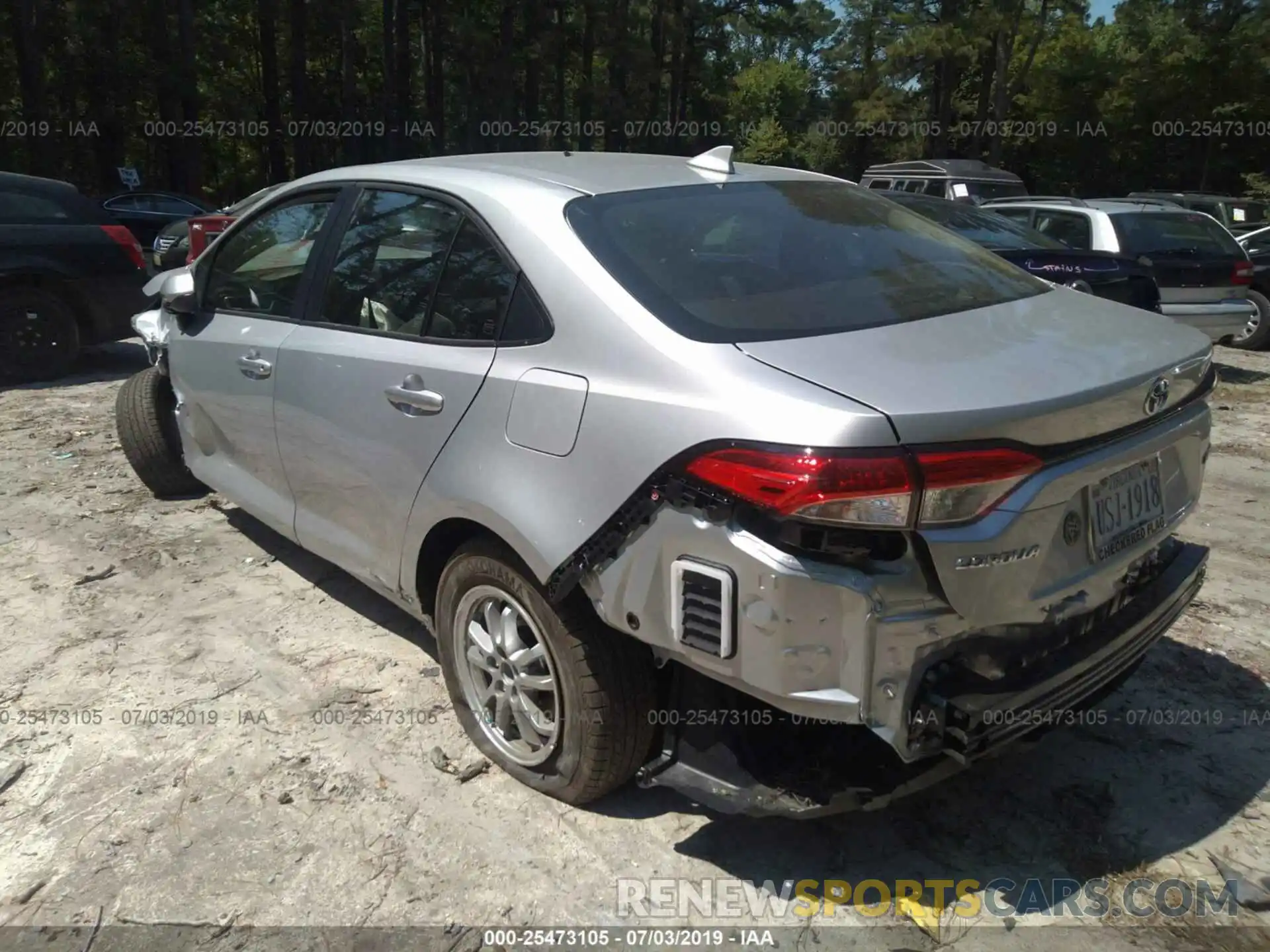 3 Photograph of a damaged car JTDEBRBEXLJ001121 TOYOTA COROLLA 2020