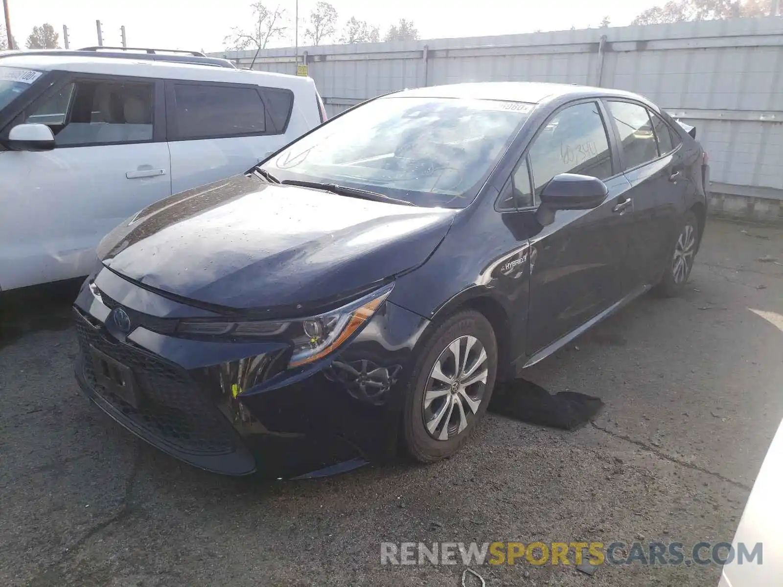 2 Photograph of a damaged car JTDEBRBEXLJ001135 TOYOTA COROLLA 2020