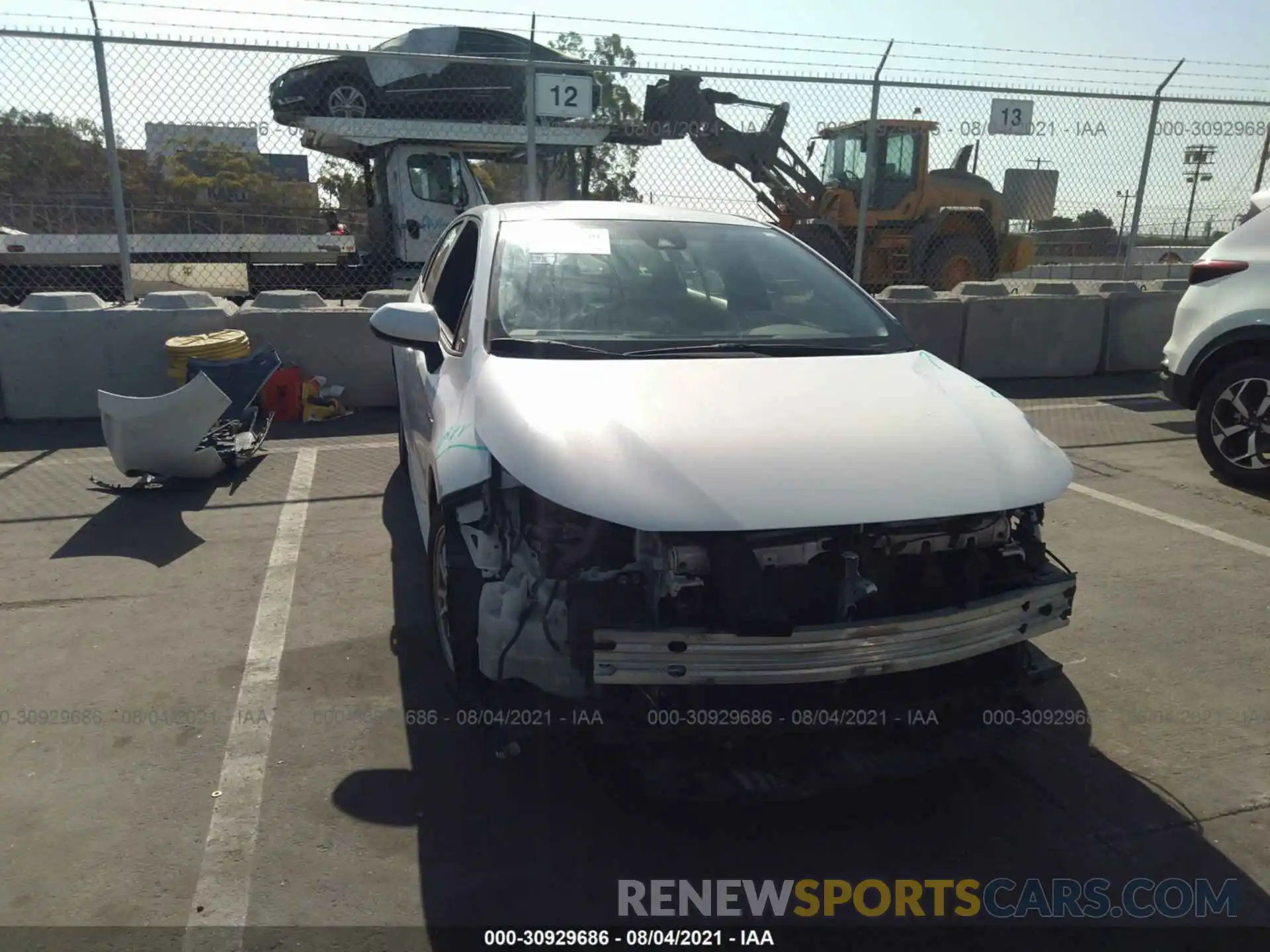 6 Photograph of a damaged car JTDEBRBEXLJ002057 TOYOTA COROLLA 2020