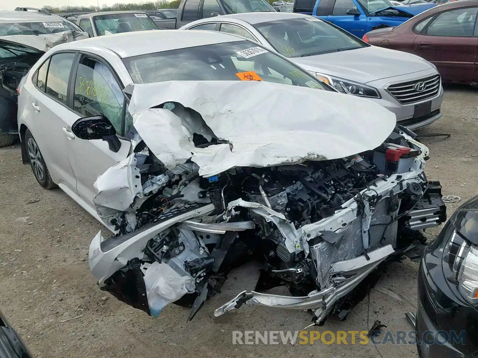 1 Photograph of a damaged car JTDEBRBEXLJ002074 TOYOTA COROLLA 2020