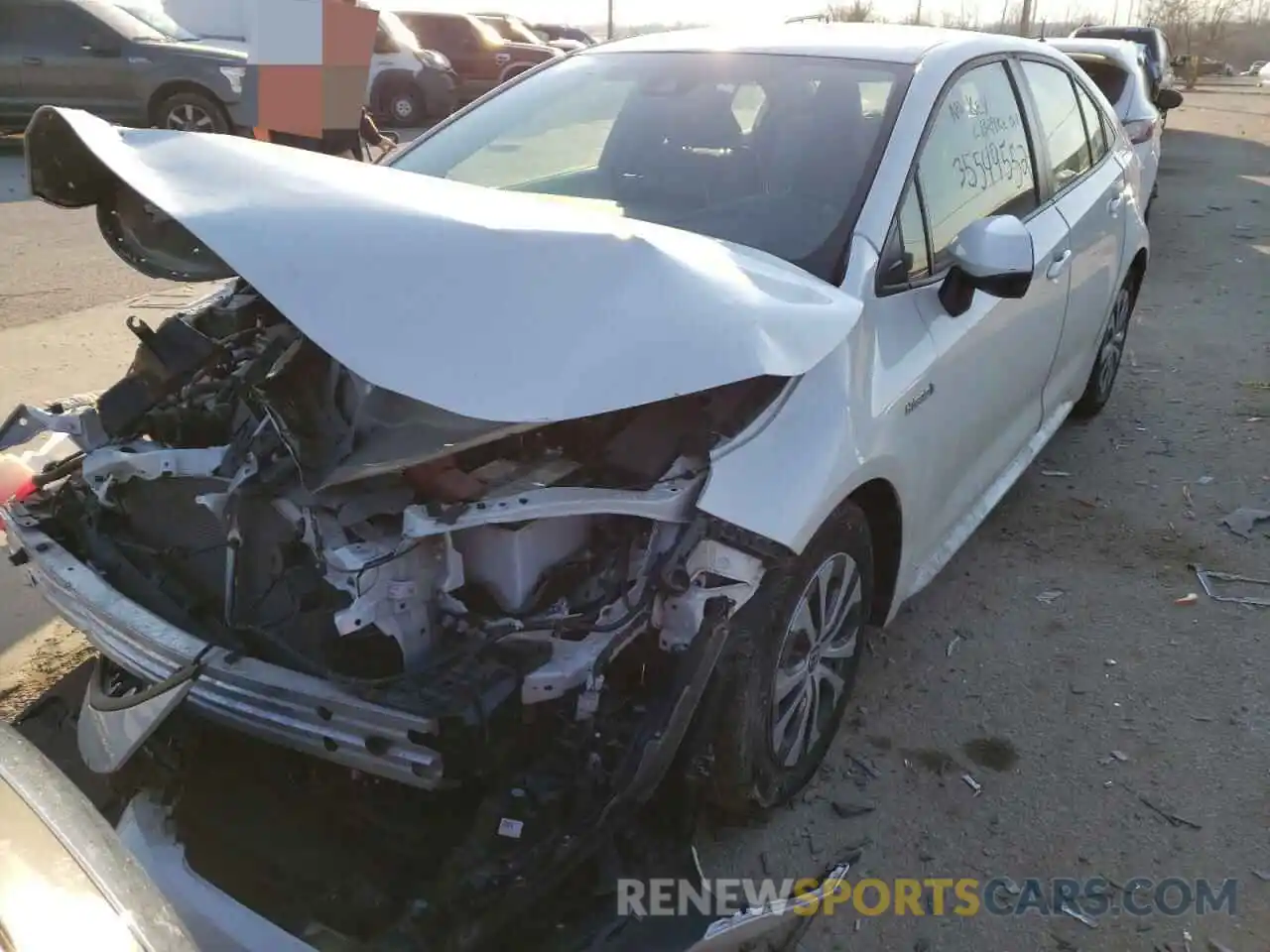 2 Photograph of a damaged car JTDEBRBEXLJ002351 TOYOTA COROLLA 2020