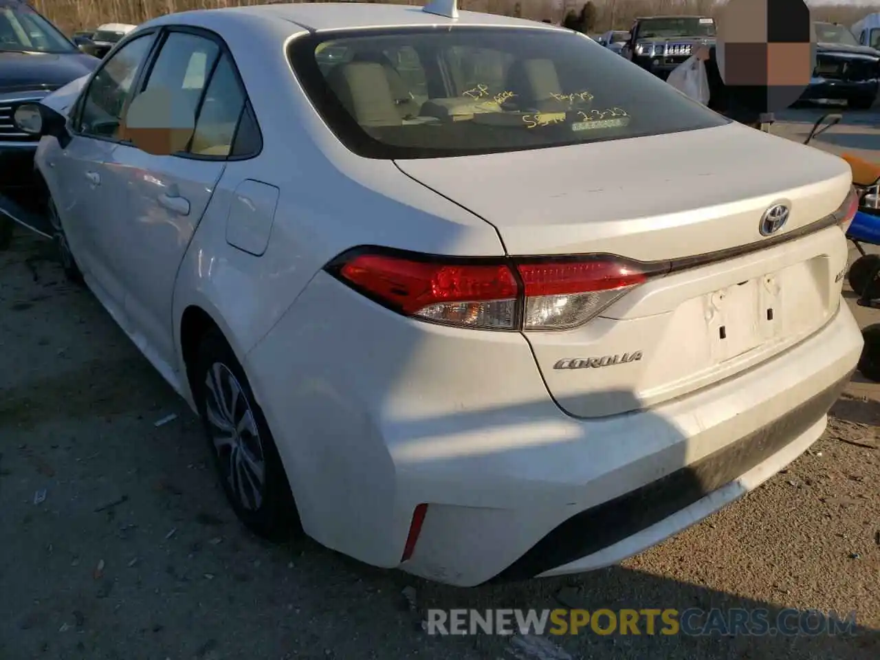 3 Photograph of a damaged car JTDEBRBEXLJ002351 TOYOTA COROLLA 2020