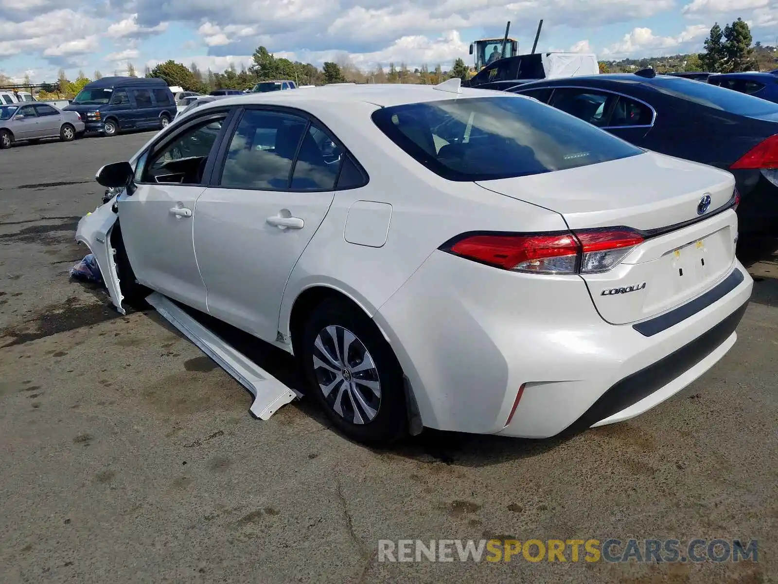 3 Photograph of a damaged car JTDEBRBEXLJ002527 TOYOTA COROLLA 2020