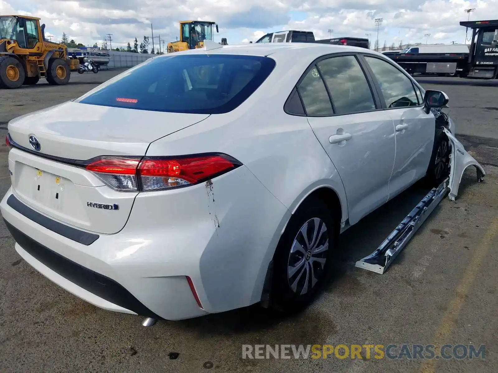 4 Photograph of a damaged car JTDEBRBEXLJ002527 TOYOTA COROLLA 2020