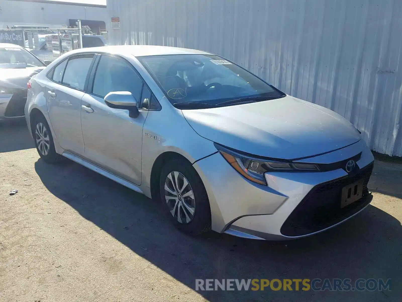 1 Photograph of a damaged car JTDEBRBEXLJ002690 TOYOTA COROLLA 2020