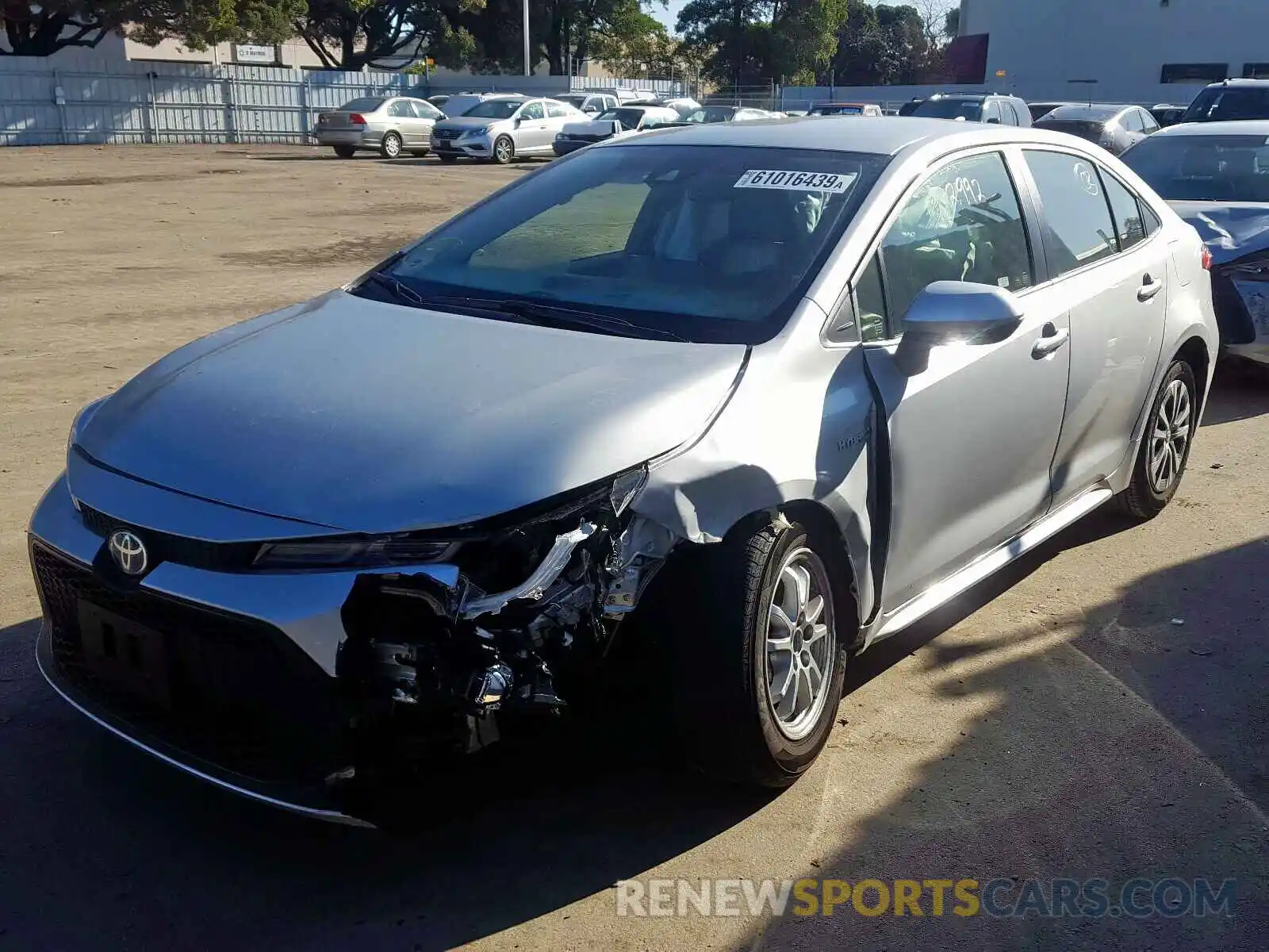 2 Photograph of a damaged car JTDEBRBEXLJ002690 TOYOTA COROLLA 2020