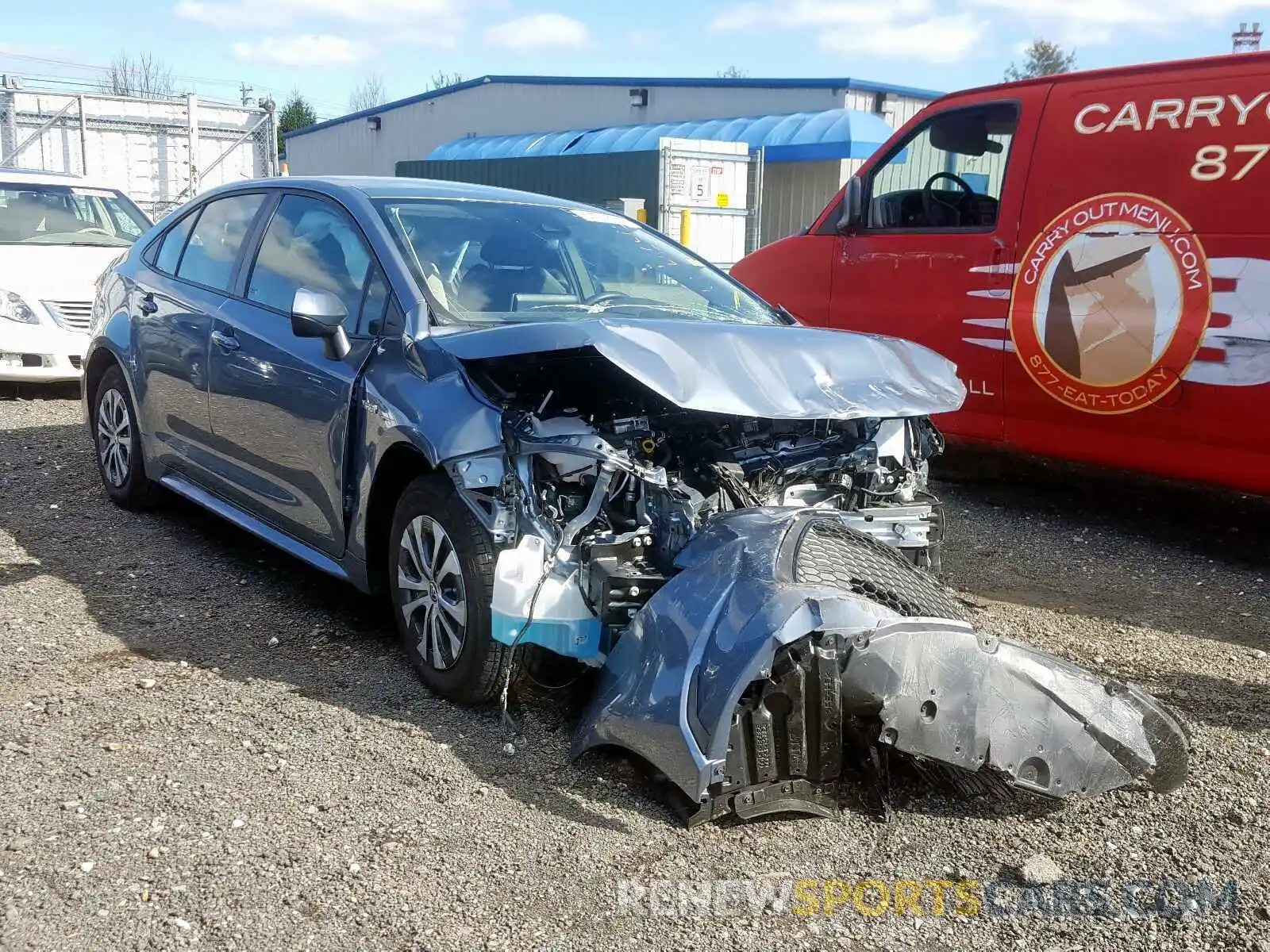 1 Photograph of a damaged car JTDEBRBEXLJ002866 TOYOTA COROLLA 2020