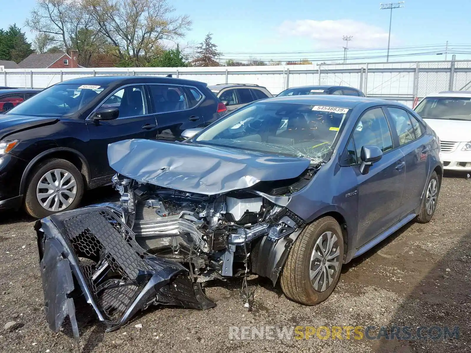 2 Photograph of a damaged car JTDEBRBEXLJ002866 TOYOTA COROLLA 2020