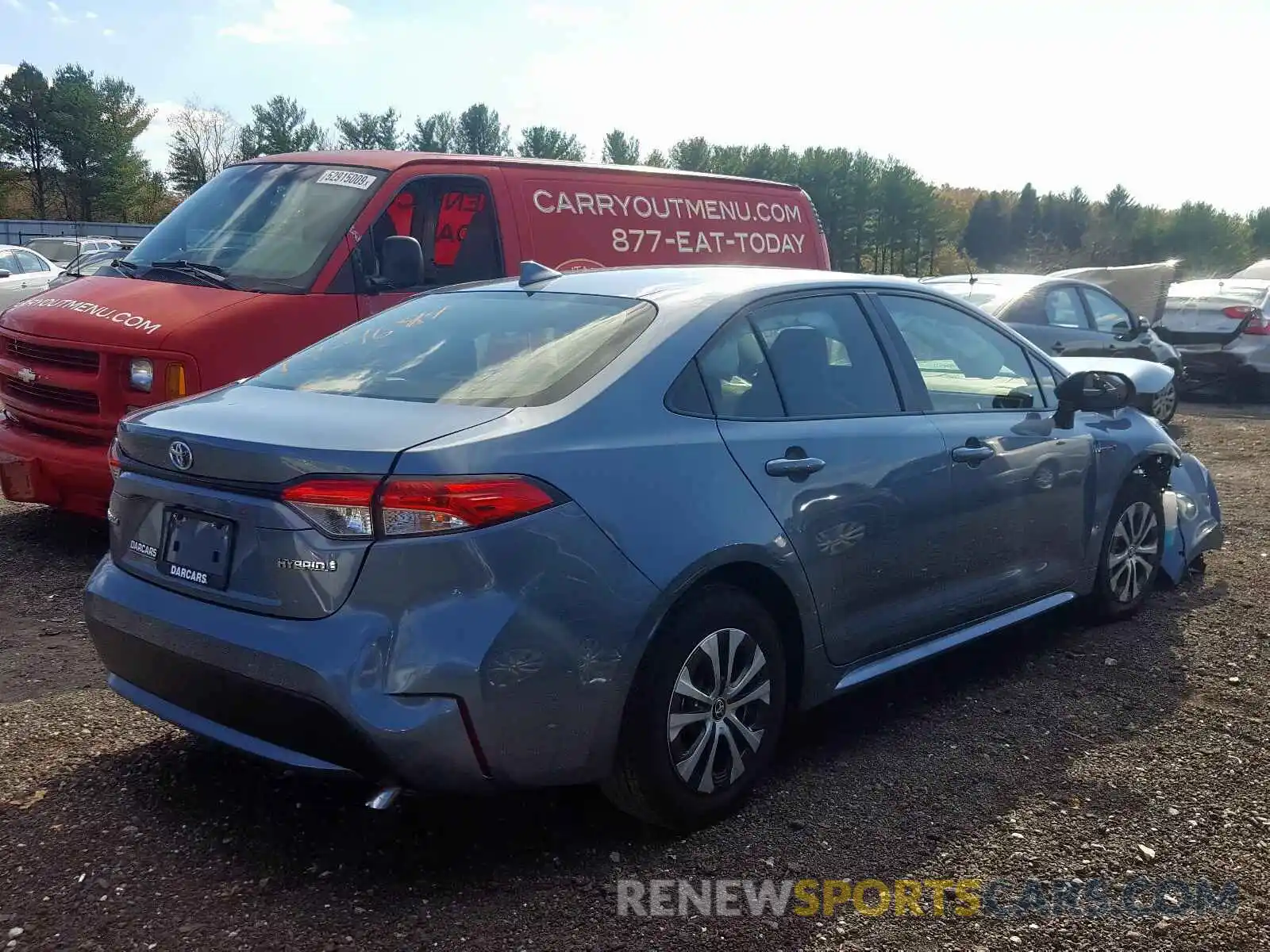 4 Photograph of a damaged car JTDEBRBEXLJ002866 TOYOTA COROLLA 2020