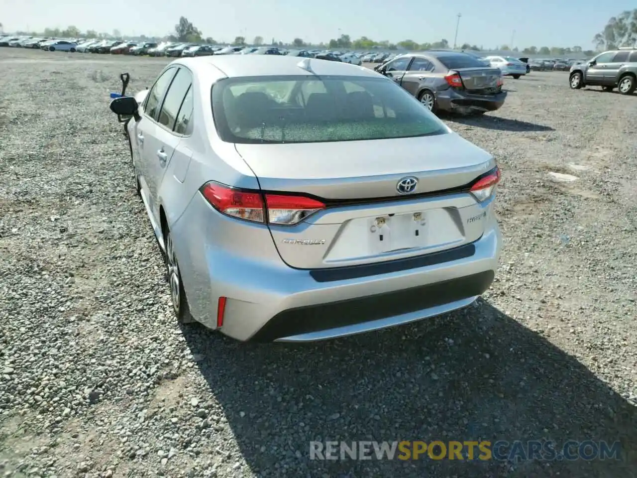 3 Photograph of a damaged car JTDEBRBEXLJ002897 TOYOTA COROLLA 2020