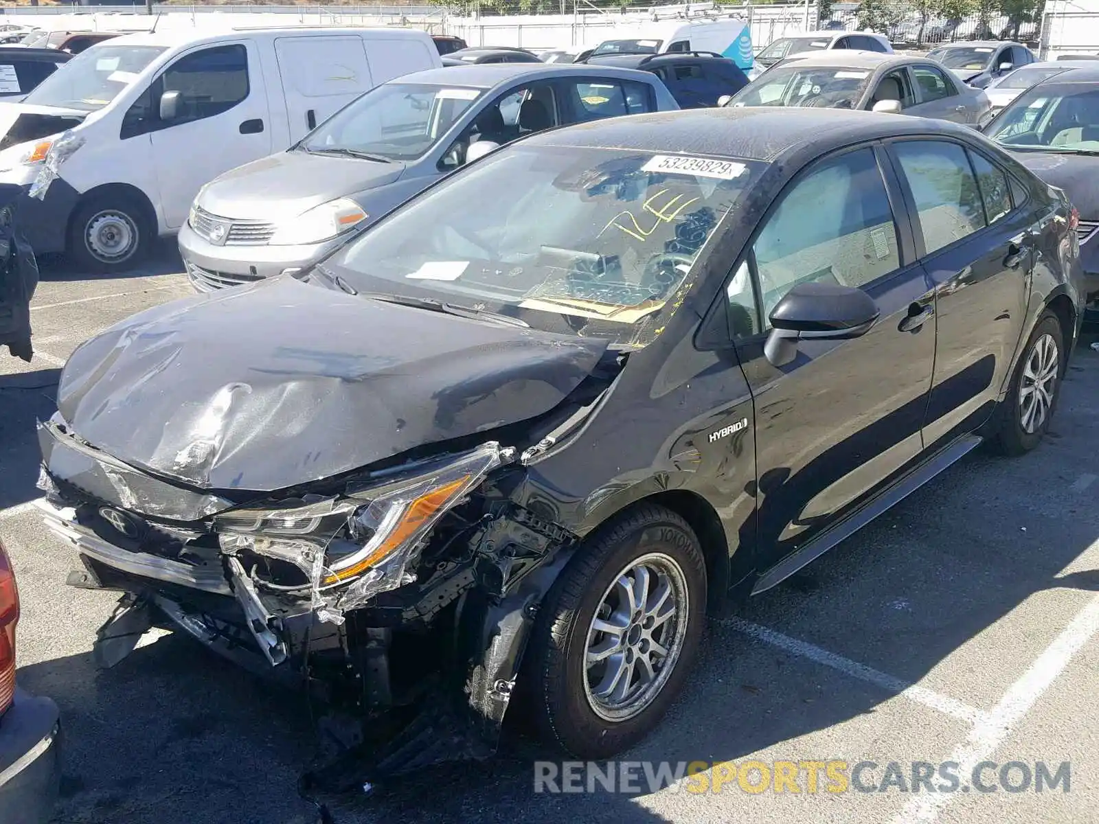 2 Photograph of a damaged car JTDEBRBEXLJ002964 TOYOTA COROLLA 2020