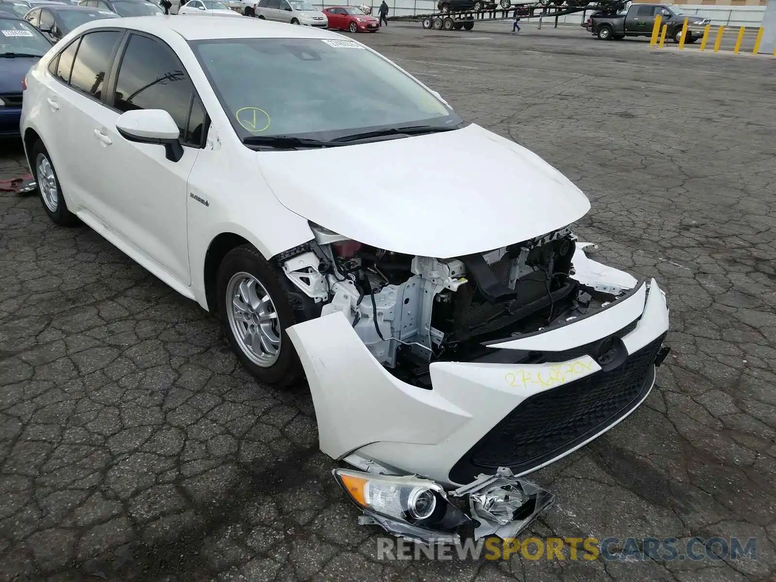 1 Photograph of a damaged car JTDEBRBEXLJ003029 TOYOTA COROLLA 2020