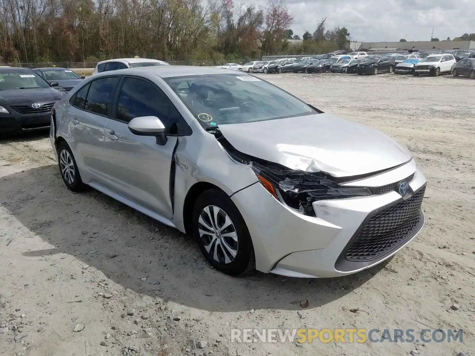 1 Photograph of a damaged car JTDEBRBEXLJ003046 TOYOTA COROLLA 2020