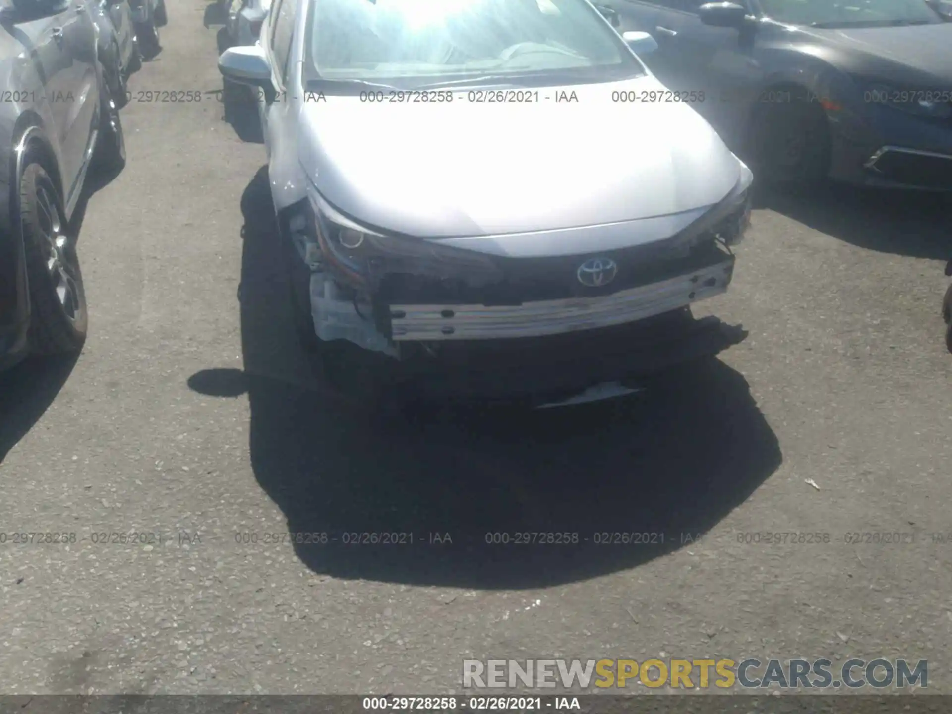 6 Photograph of a damaged car JTDEBRBEXLJ003936 TOYOTA COROLLA 2020