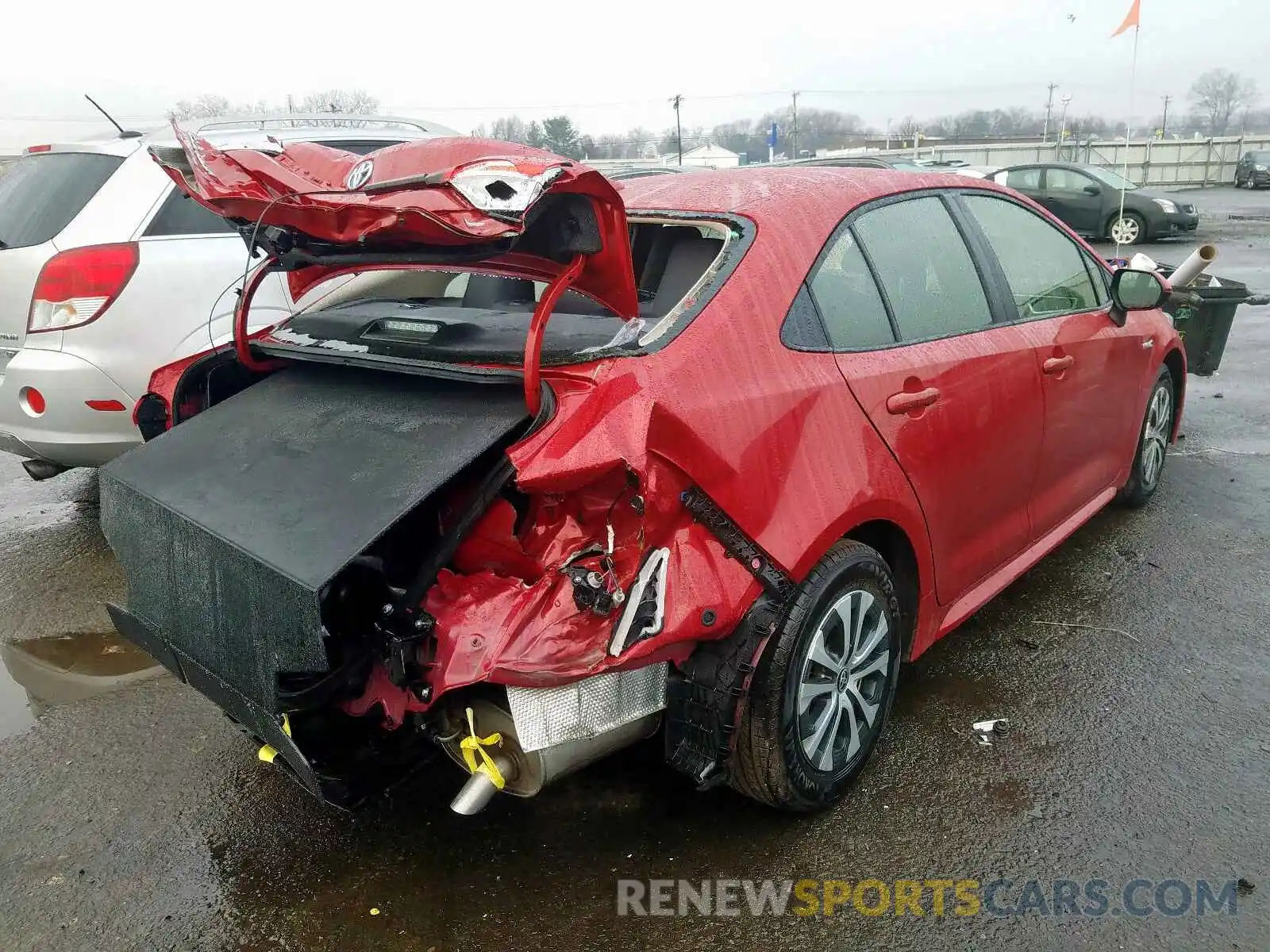 4 Photograph of a damaged car JTDEBRBEXLJ004875 TOYOTA COROLLA 2020