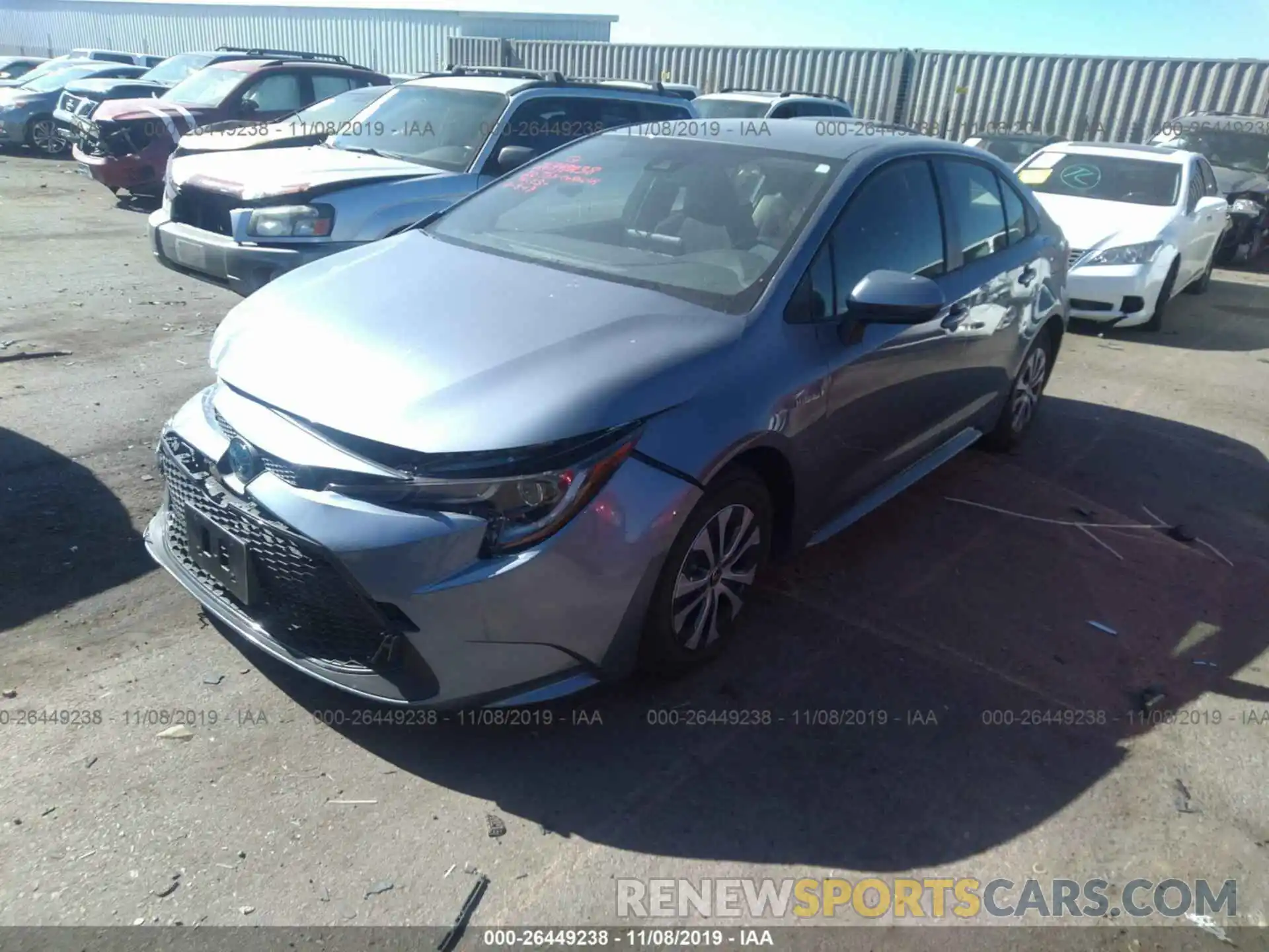 2 Photograph of a damaged car JTDEBRBEXLJ006609 TOYOTA COROLLA 2020