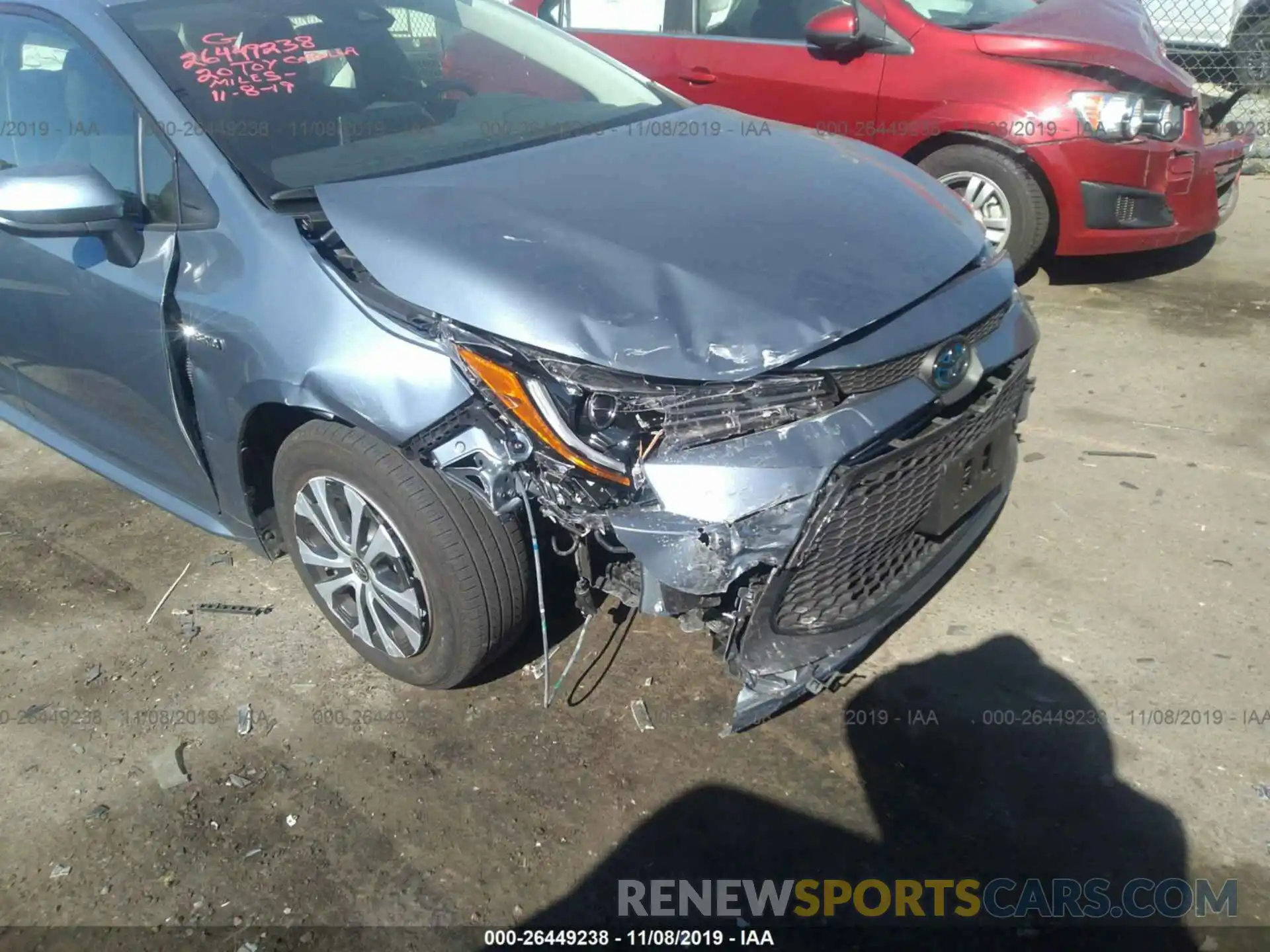 6 Photograph of a damaged car JTDEBRBEXLJ006609 TOYOTA COROLLA 2020