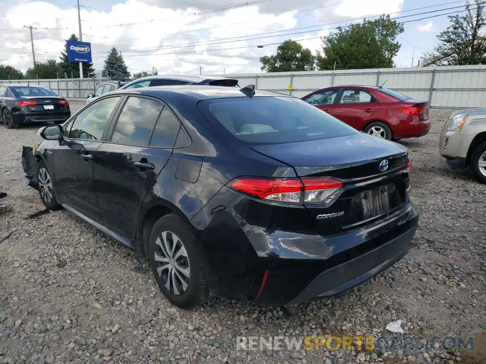 3 Photograph of a damaged car JTDEBRBEXLJ008733 TOYOTA COROLLA 2020