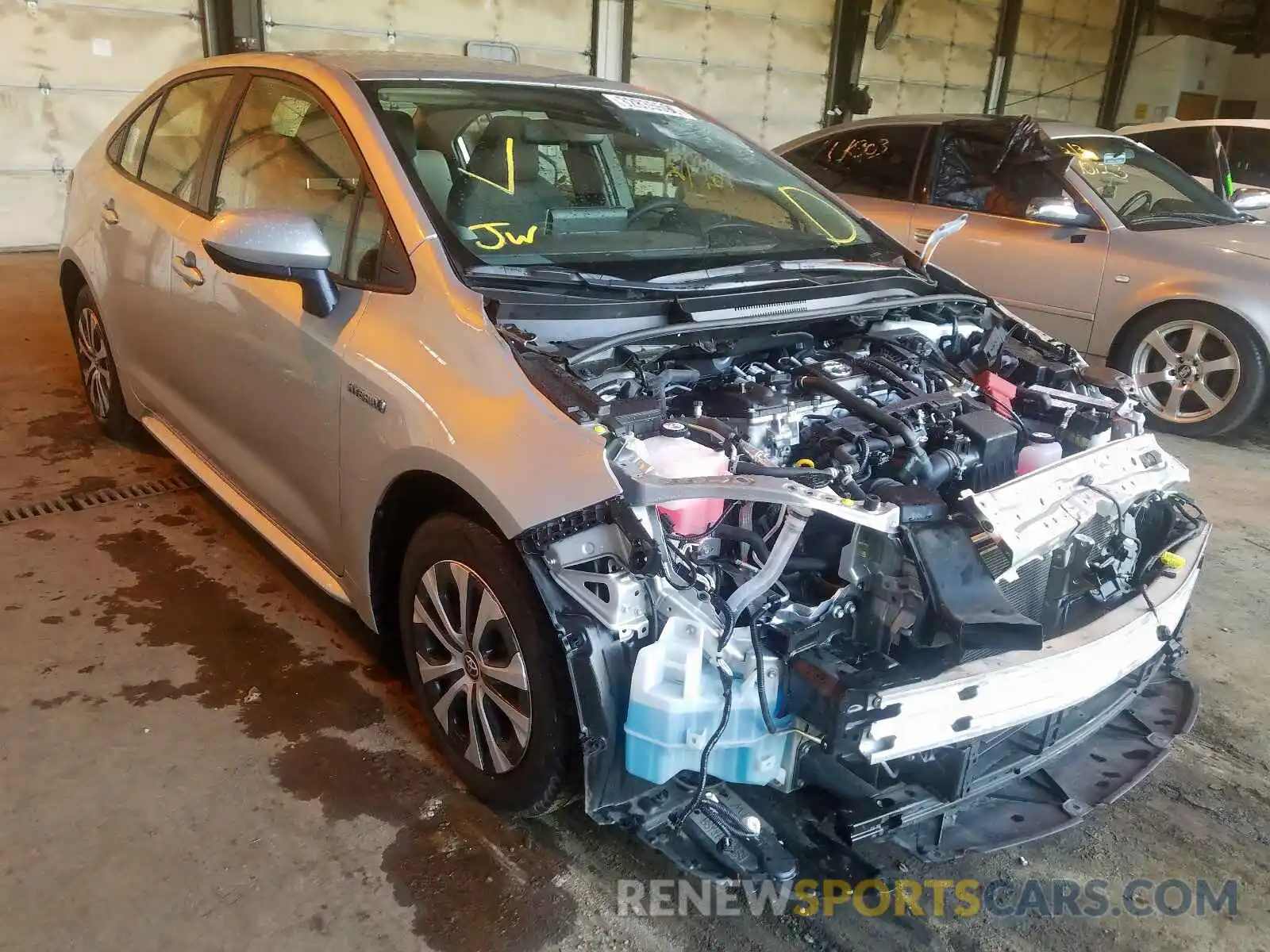 1 Photograph of a damaged car JTDEBRBEXLJ008778 TOYOTA COROLLA 2020