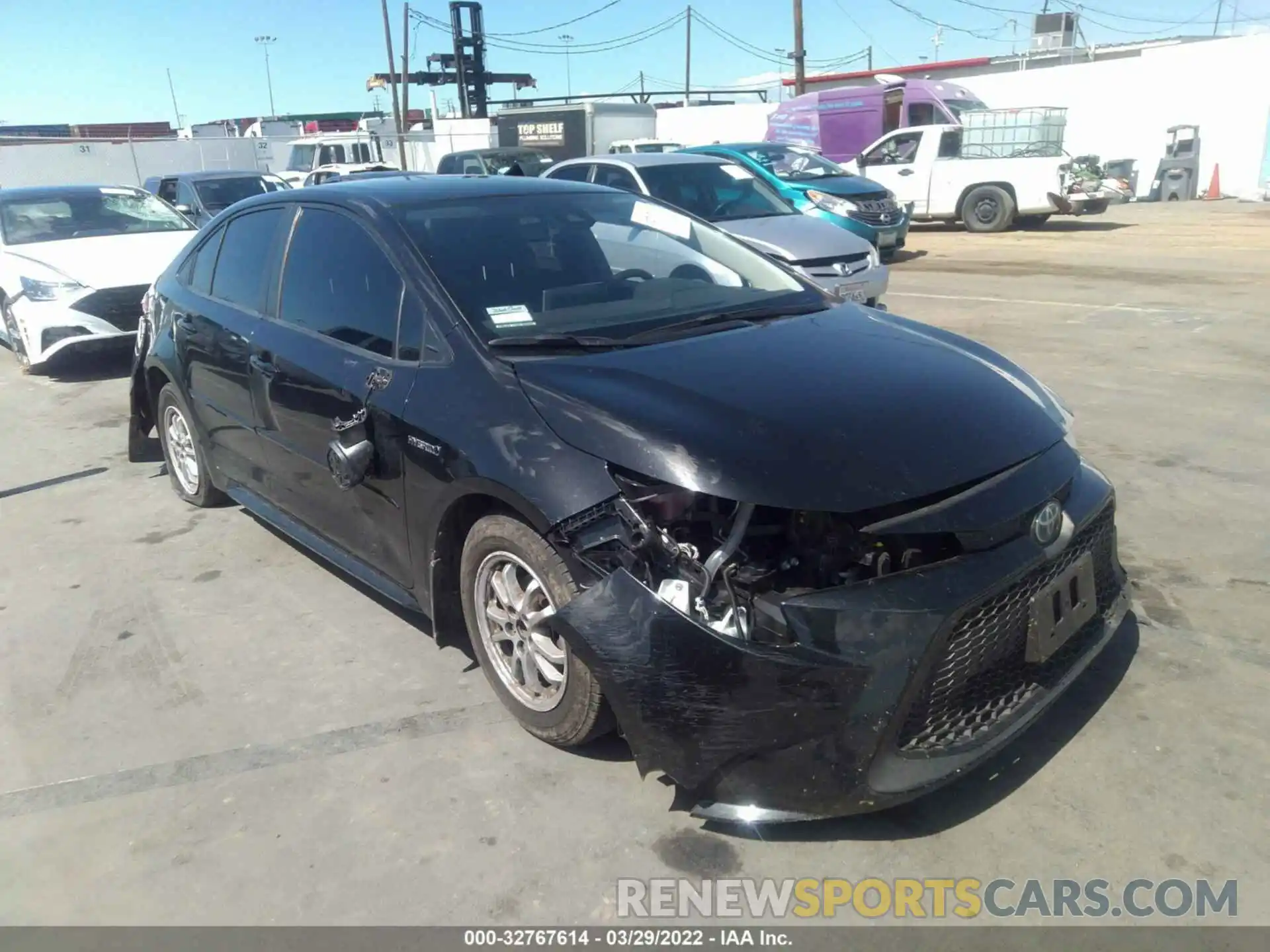 1 Photograph of a damaged car JTDEBRBEXLJ009235 TOYOTA COROLLA 2020