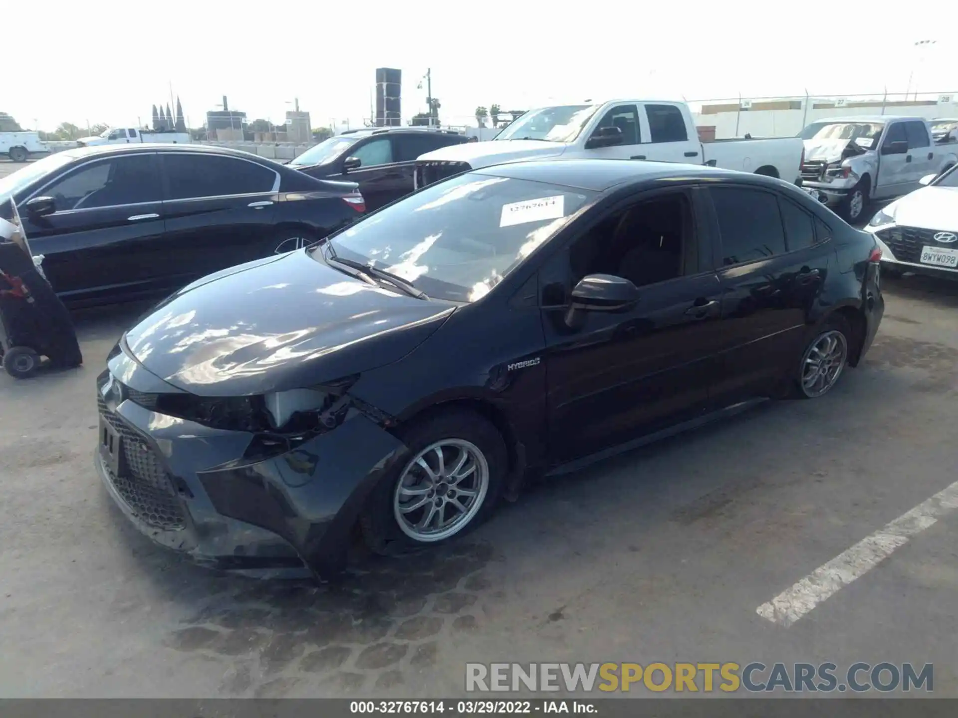 2 Photograph of a damaged car JTDEBRBEXLJ009235 TOYOTA COROLLA 2020