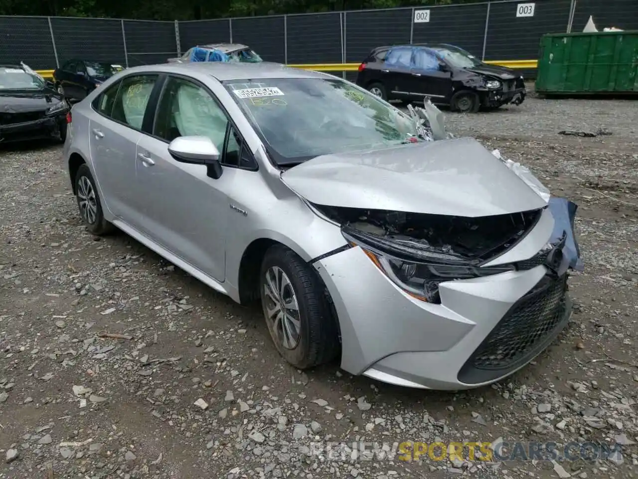 1 Photograph of a damaged car JTDEBRBEXLJ009607 TOYOTA COROLLA 2020