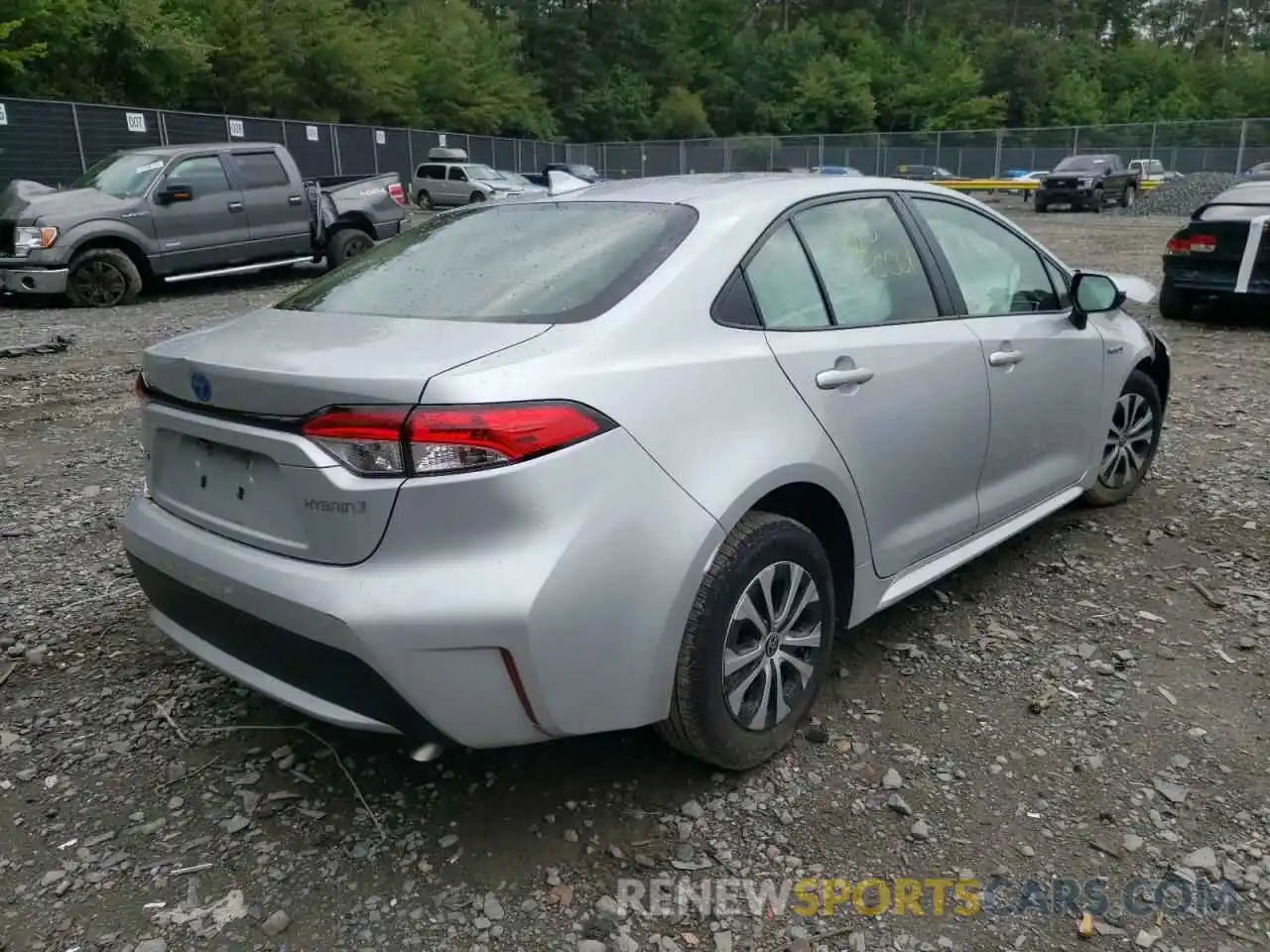 4 Photograph of a damaged car JTDEBRBEXLJ009607 TOYOTA COROLLA 2020