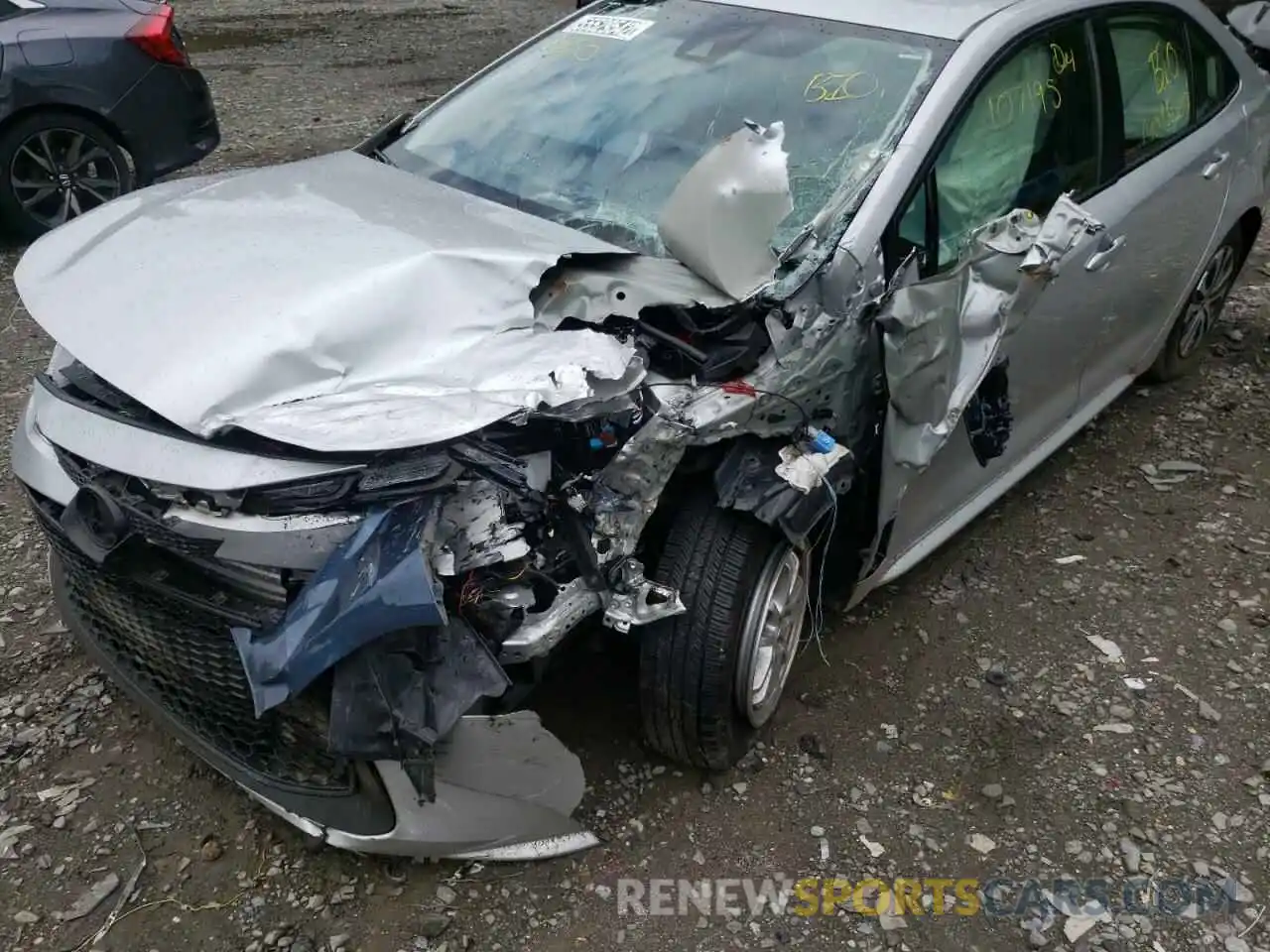 9 Photograph of a damaged car JTDEBRBEXLJ009607 TOYOTA COROLLA 2020