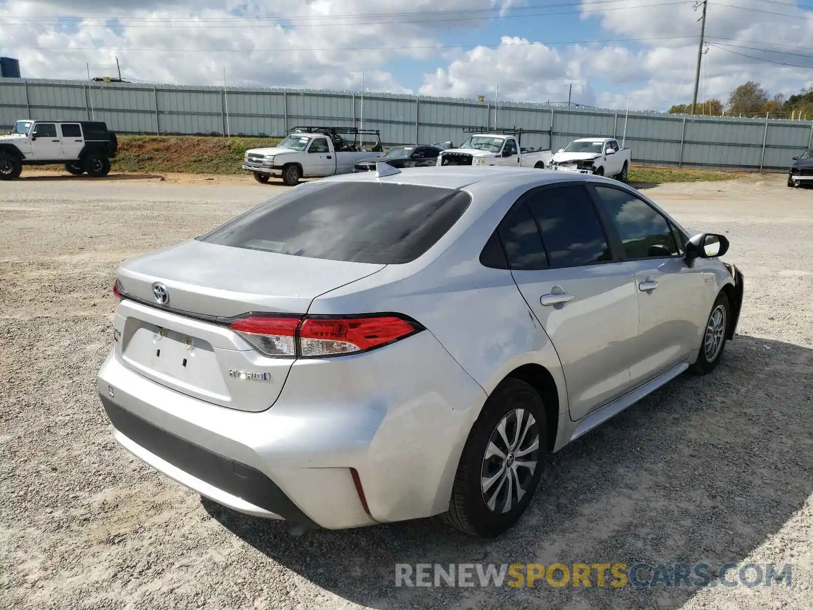 4 Photograph of a damaged car JTDEBRBEXLJ010983 TOYOTA COROLLA 2020