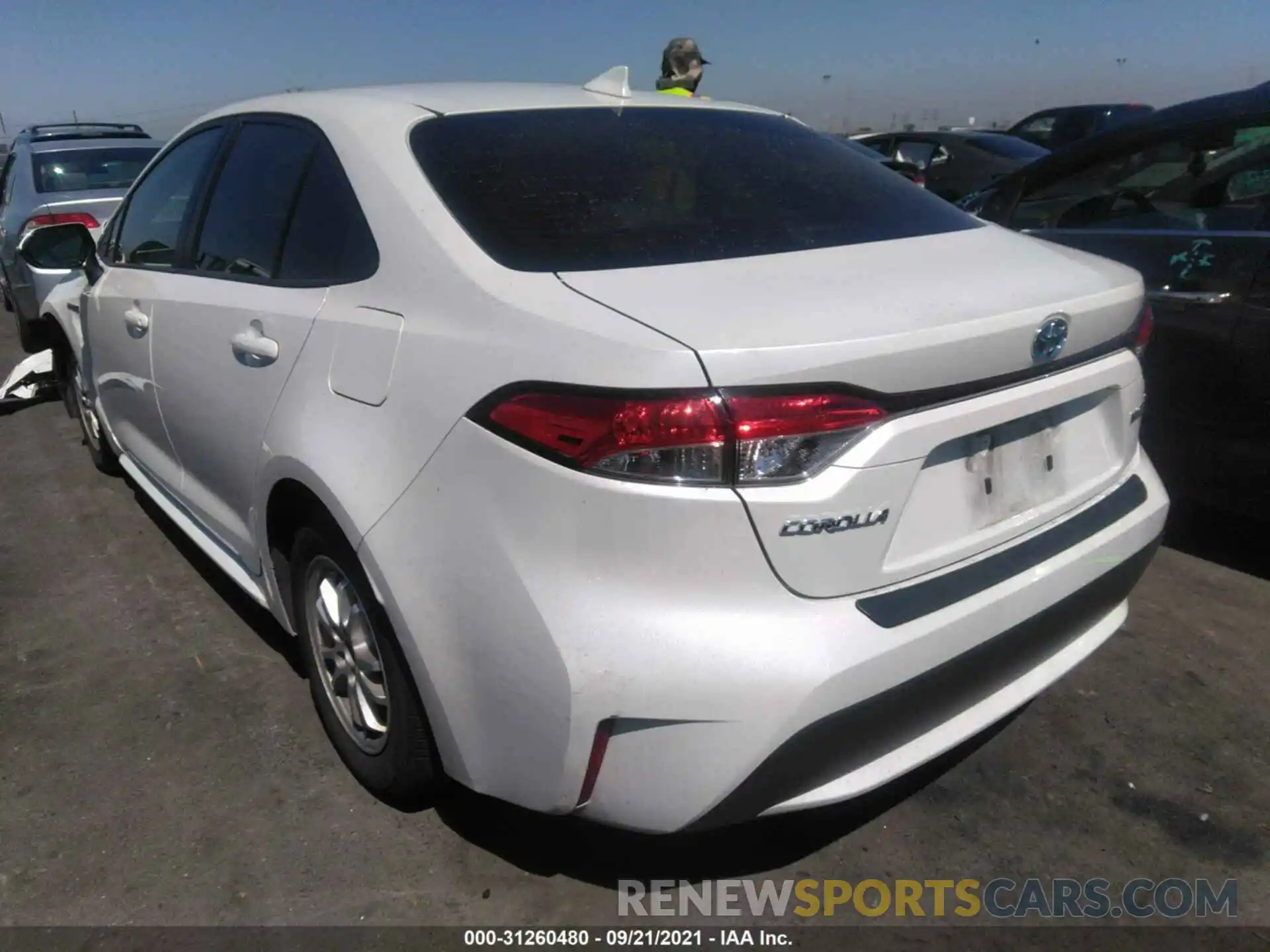 3 Photograph of a damaged car JTDEBRBEXLJ011342 TOYOTA COROLLA 2020