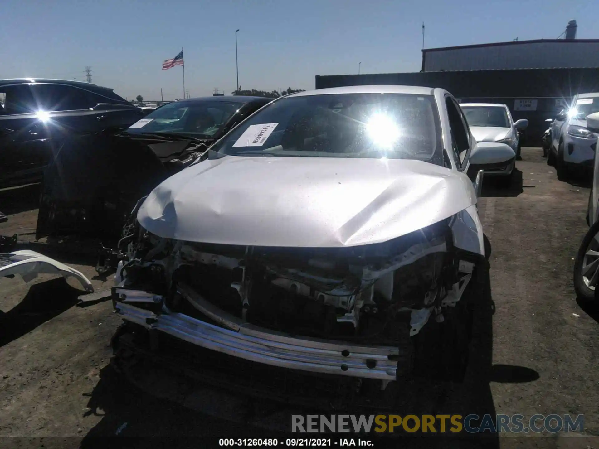 6 Photograph of a damaged car JTDEBRBEXLJ011342 TOYOTA COROLLA 2020