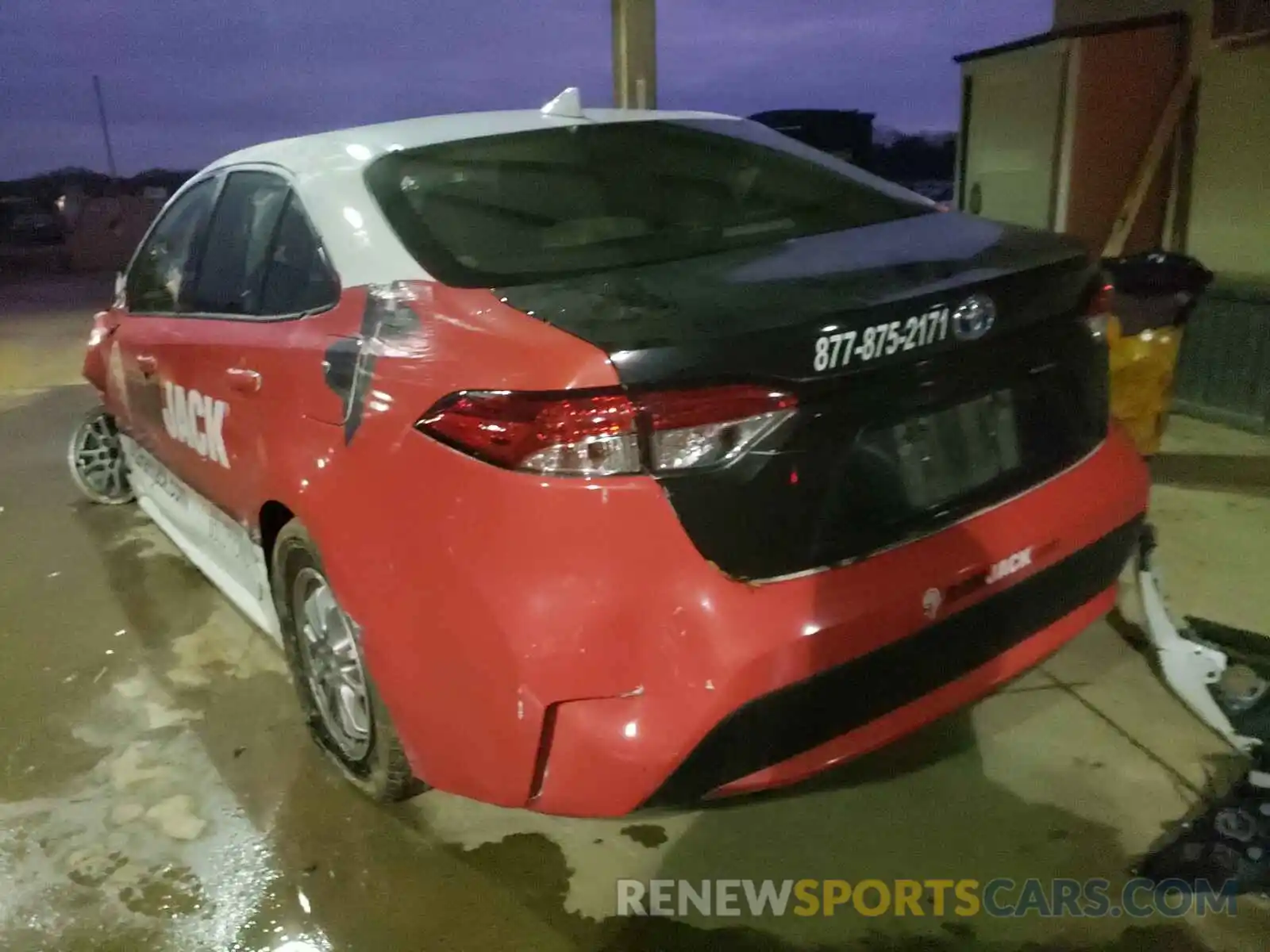 3 Photograph of a damaged car JTDEBRBEXLJ012930 TOYOTA COROLLA 2020