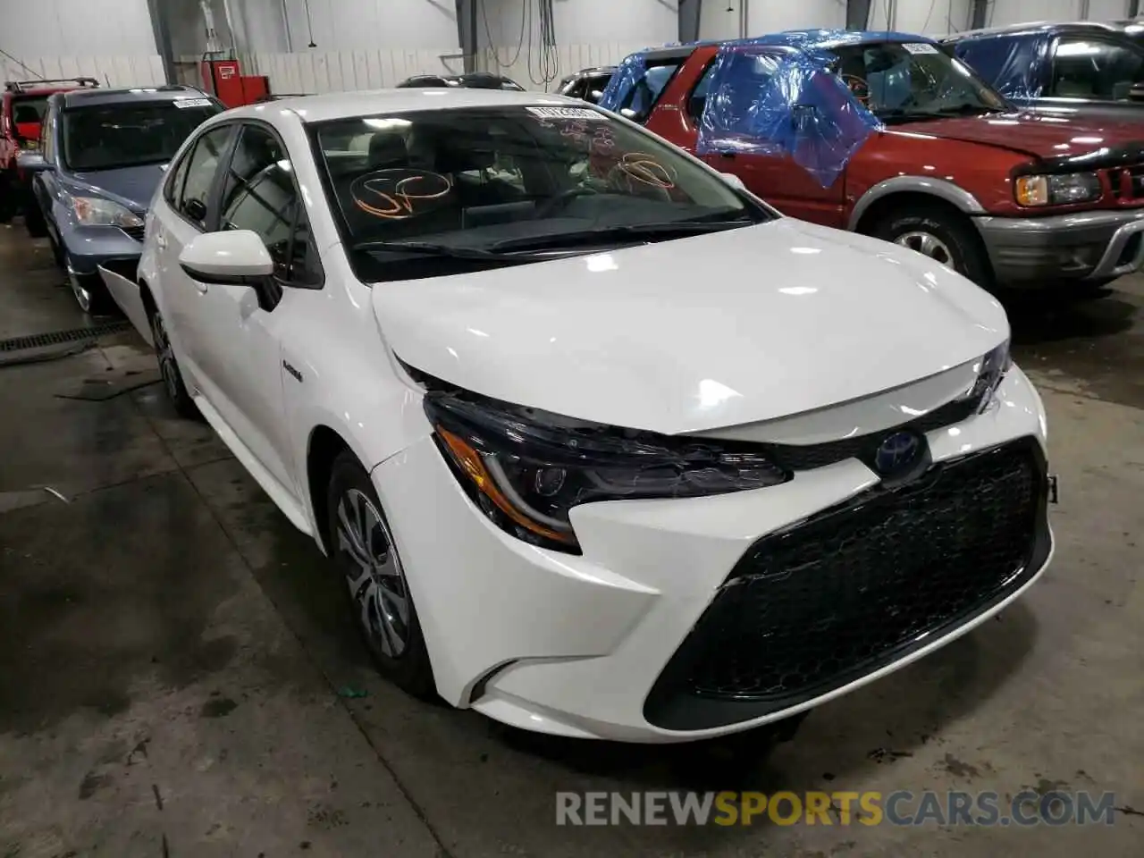 1 Photograph of a damaged car JTDEBRBEXLJ012975 TOYOTA COROLLA 2020