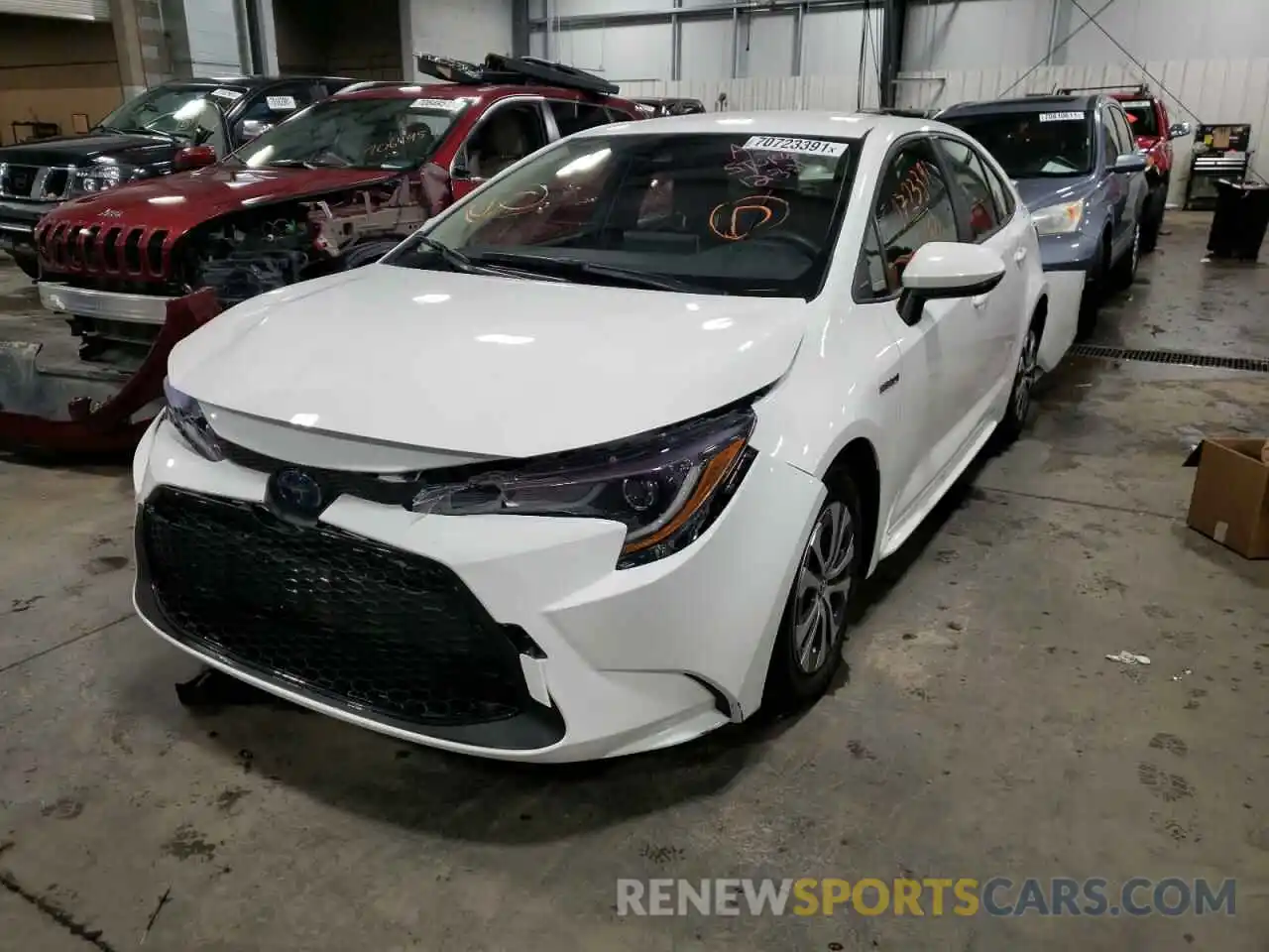 2 Photograph of a damaged car JTDEBRBEXLJ012975 TOYOTA COROLLA 2020