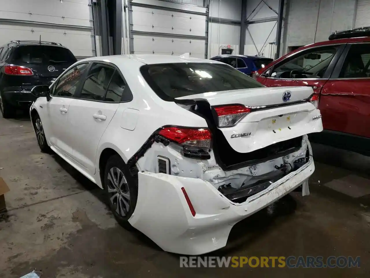 3 Photograph of a damaged car JTDEBRBEXLJ012975 TOYOTA COROLLA 2020